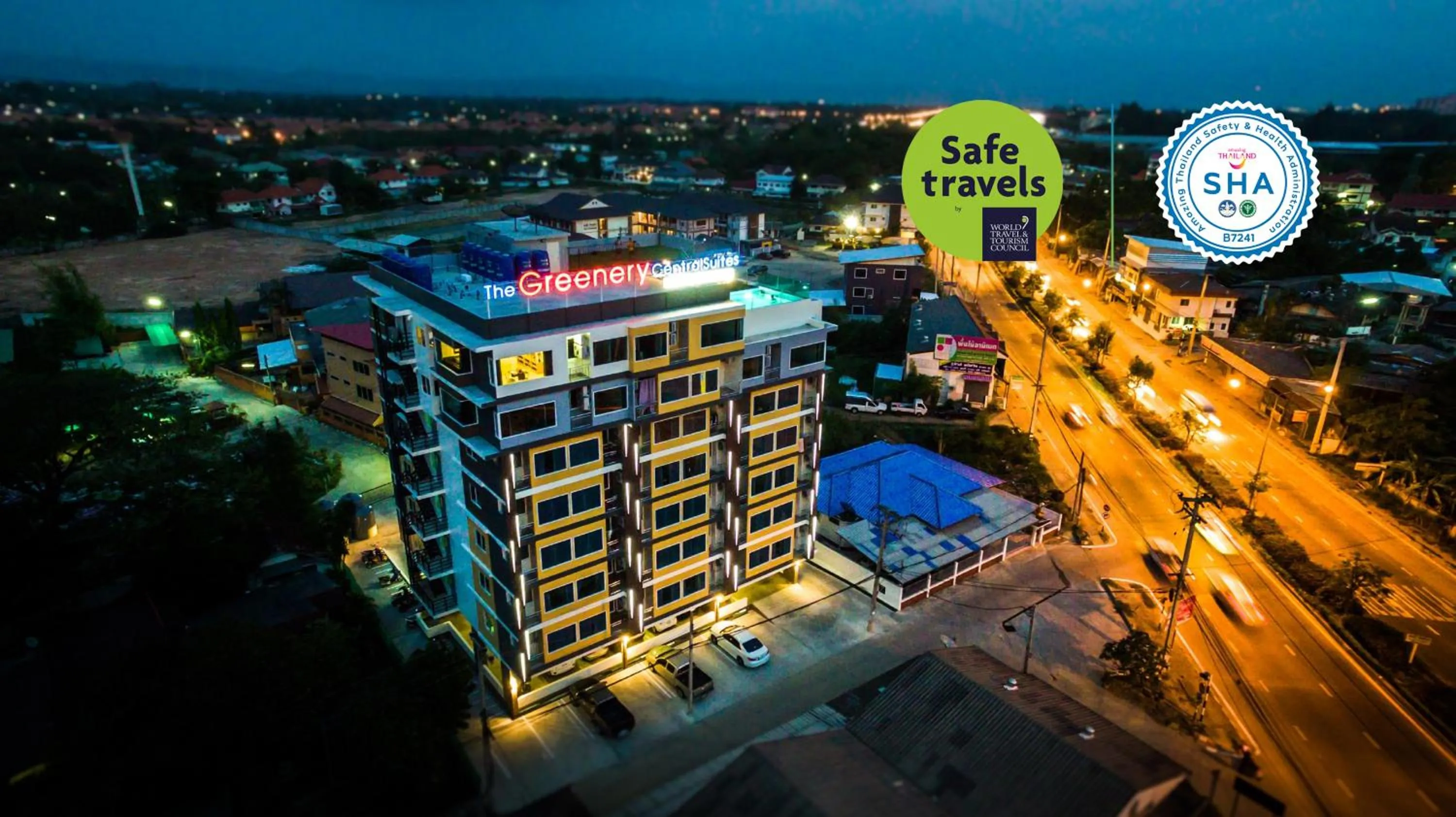 Property building in The Greenery central suite & hotel
