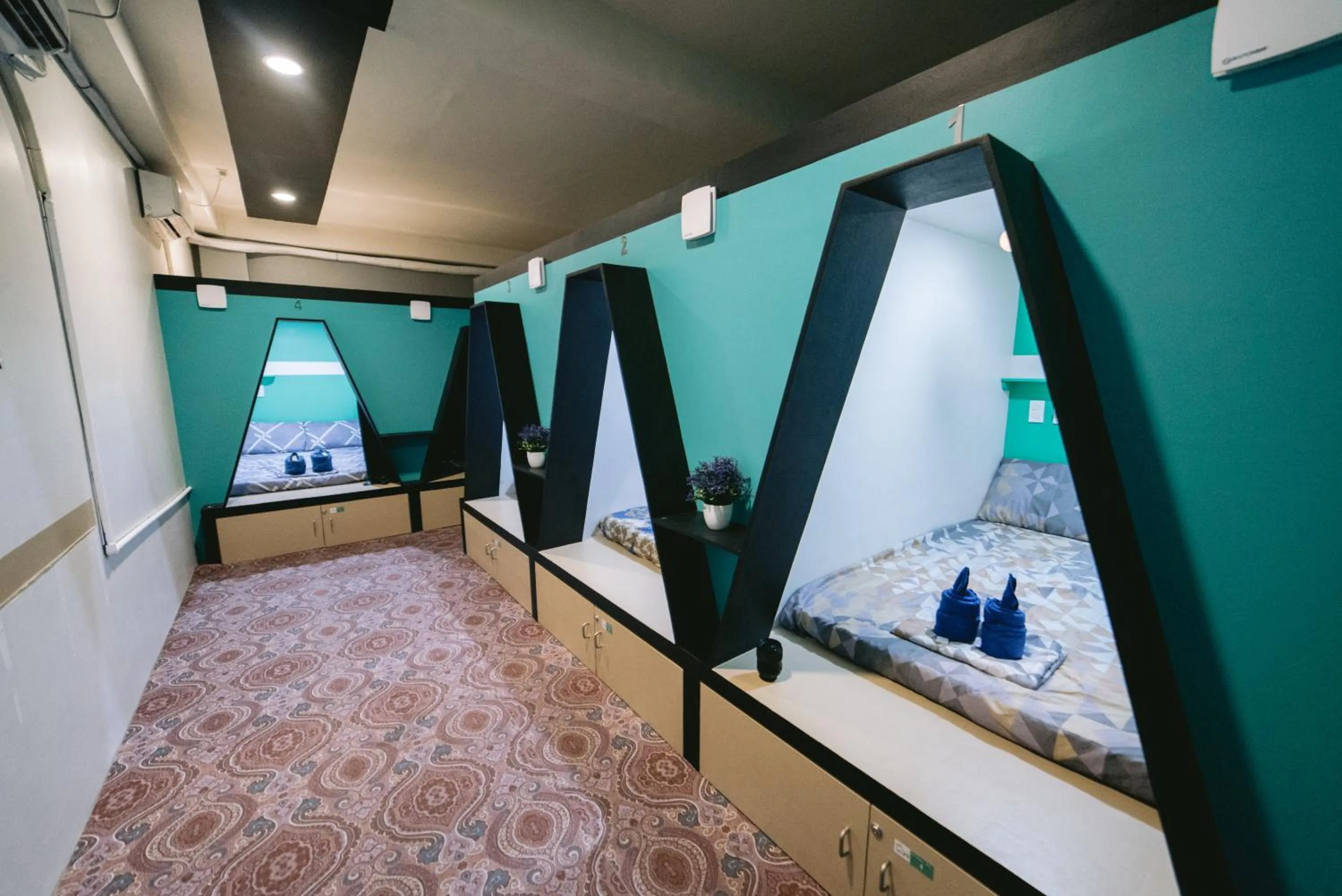 Bed in Napsule Suites