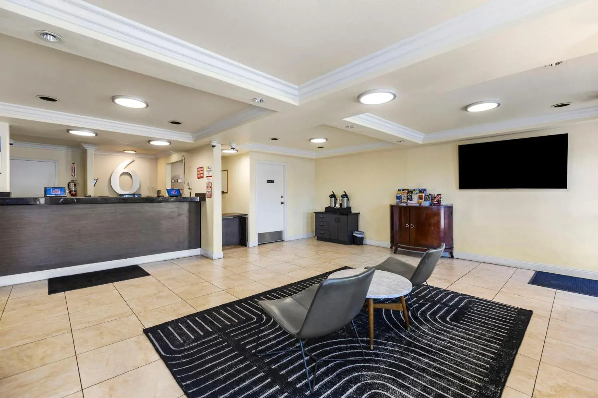 Lobby or reception in Motel 6 Las Vegas, NV - Strip Lobby or reception in Motel 6 Las Vegas, NV - Strip