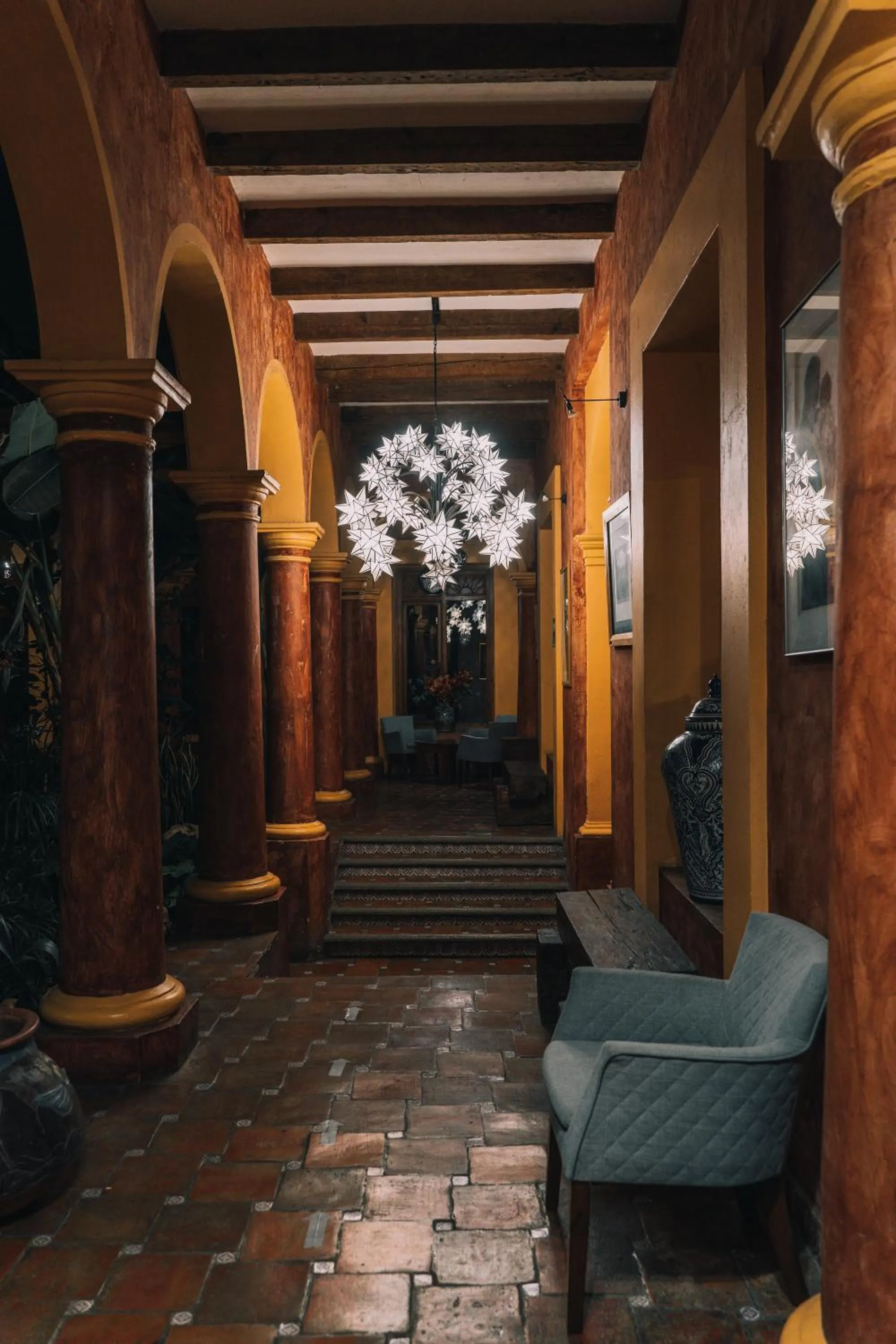 Living room in Hotel Casa Mexicana