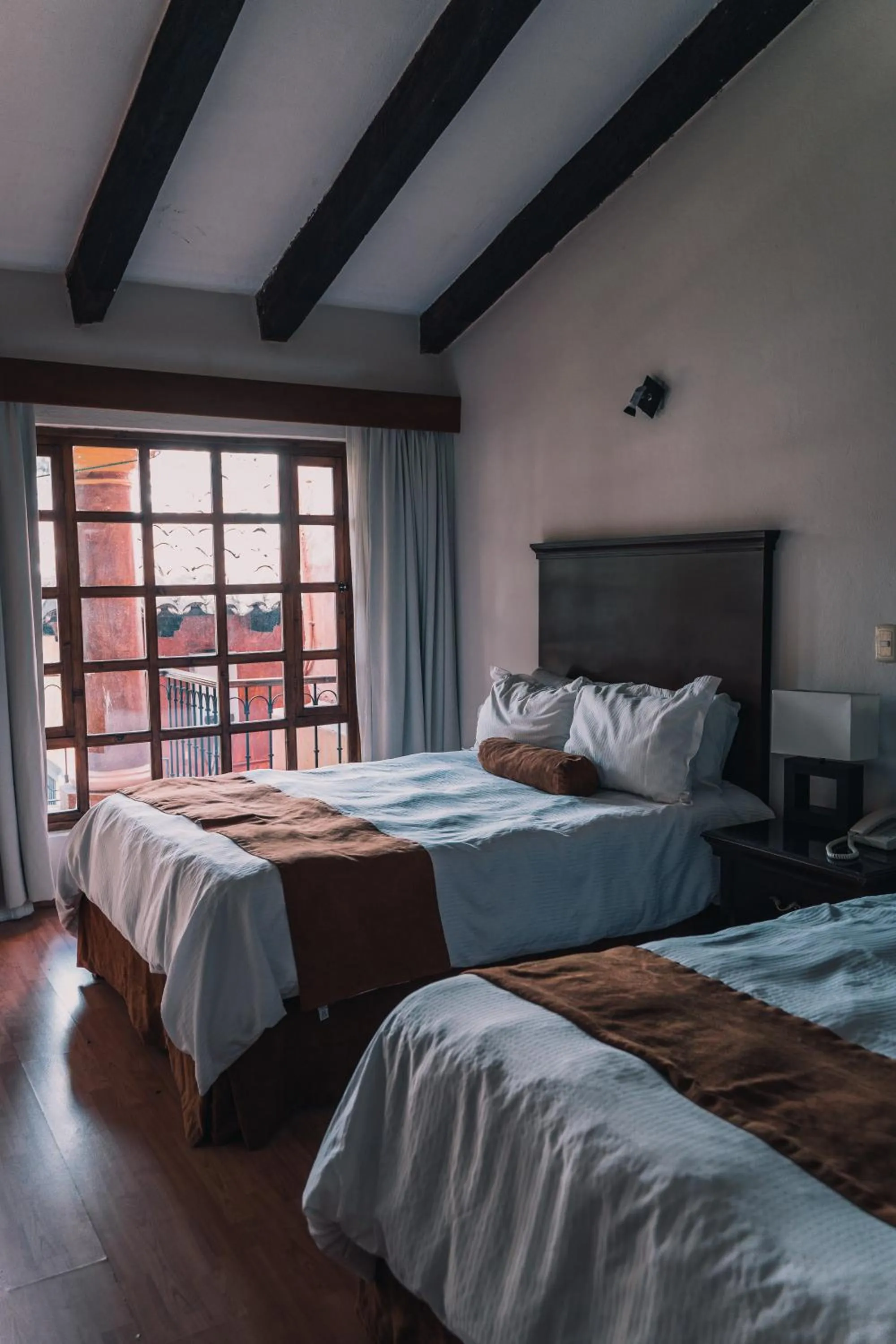 Bed in Hotel Casa Mexicana