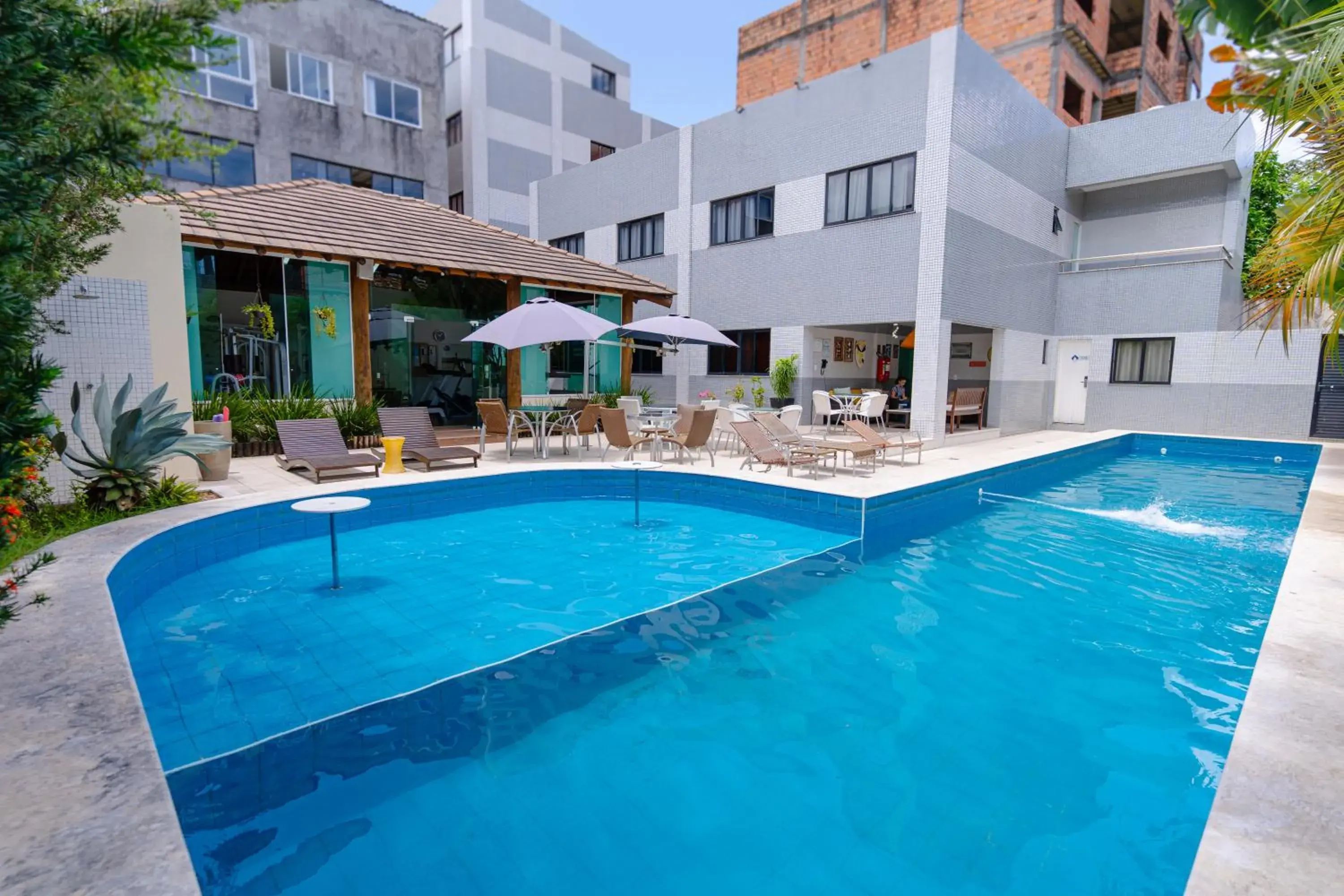 Pool view in Camaçari Plaza Hotel Pool view in Camaçari Plaza Hotel