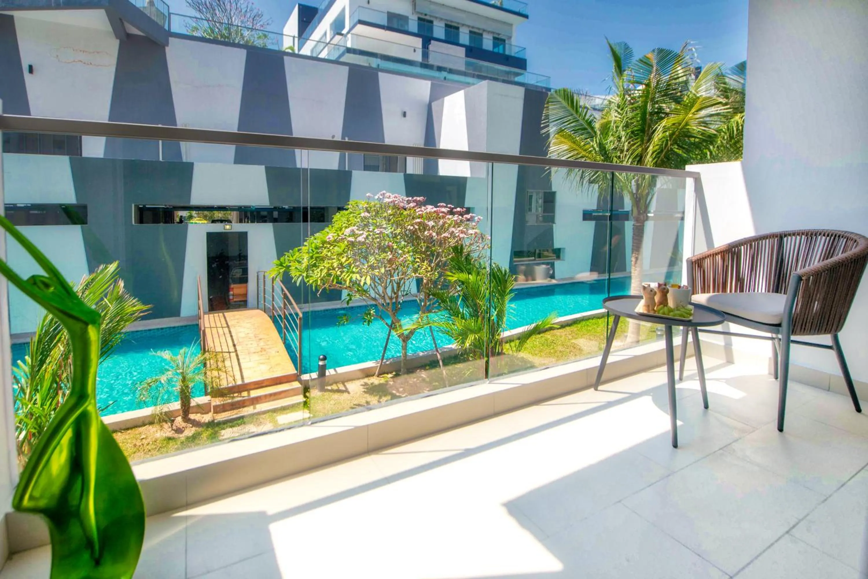 Balcony/Terrace in Arcadia Beach Resort Pattaya