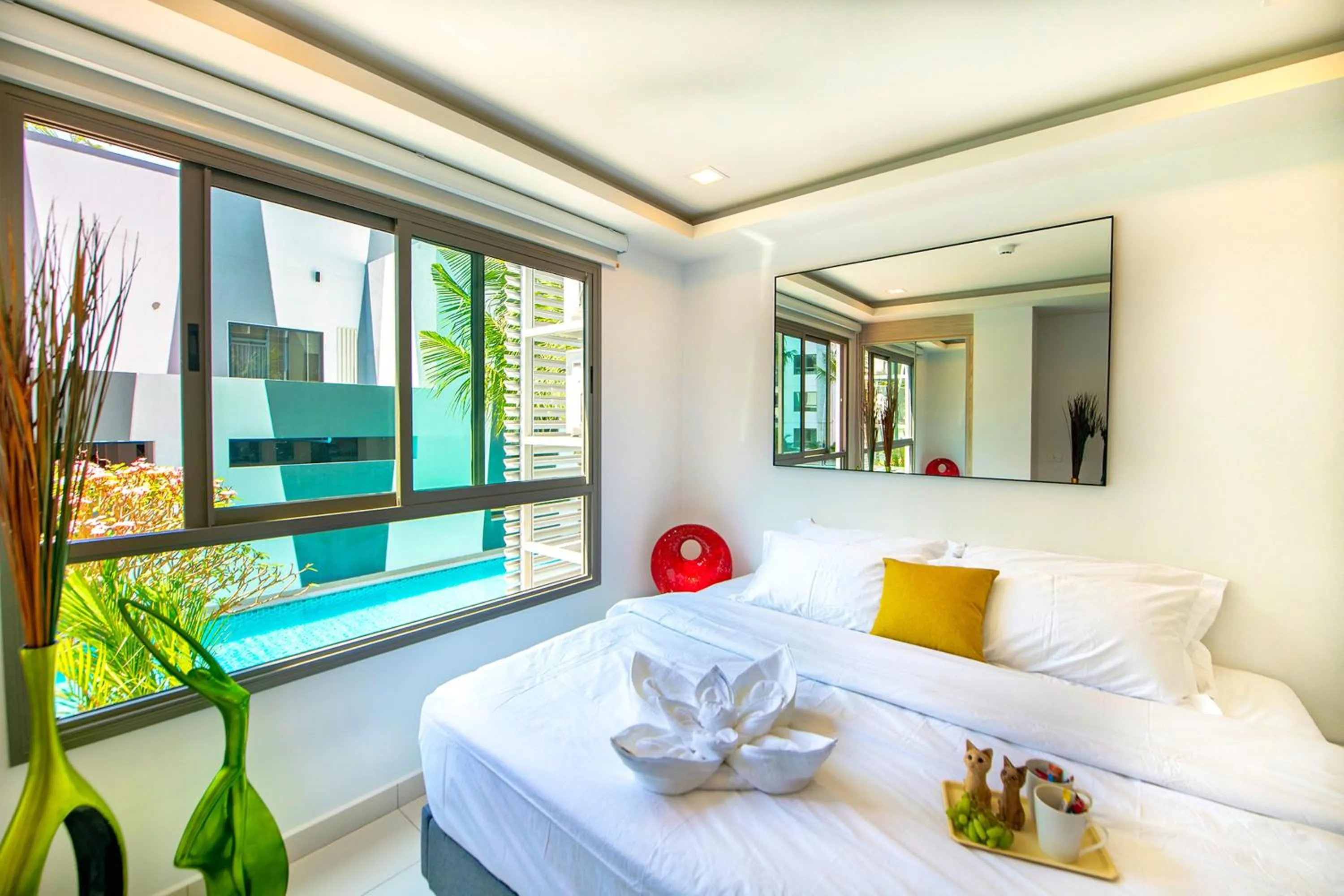 Bedroom in Arcadia Beach Resort Pattaya