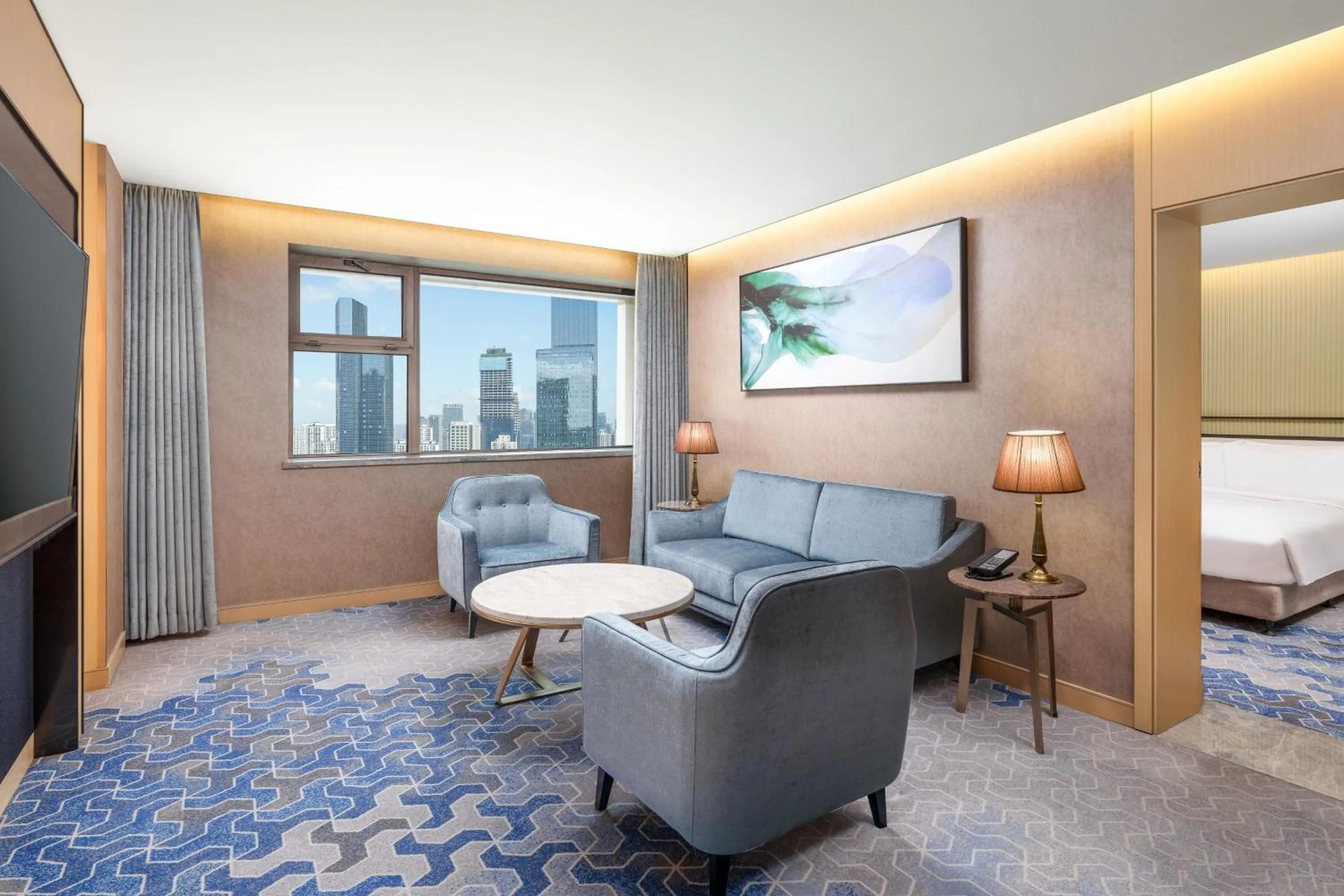 Photo of the whole room, Bed in The Westin Shenyang