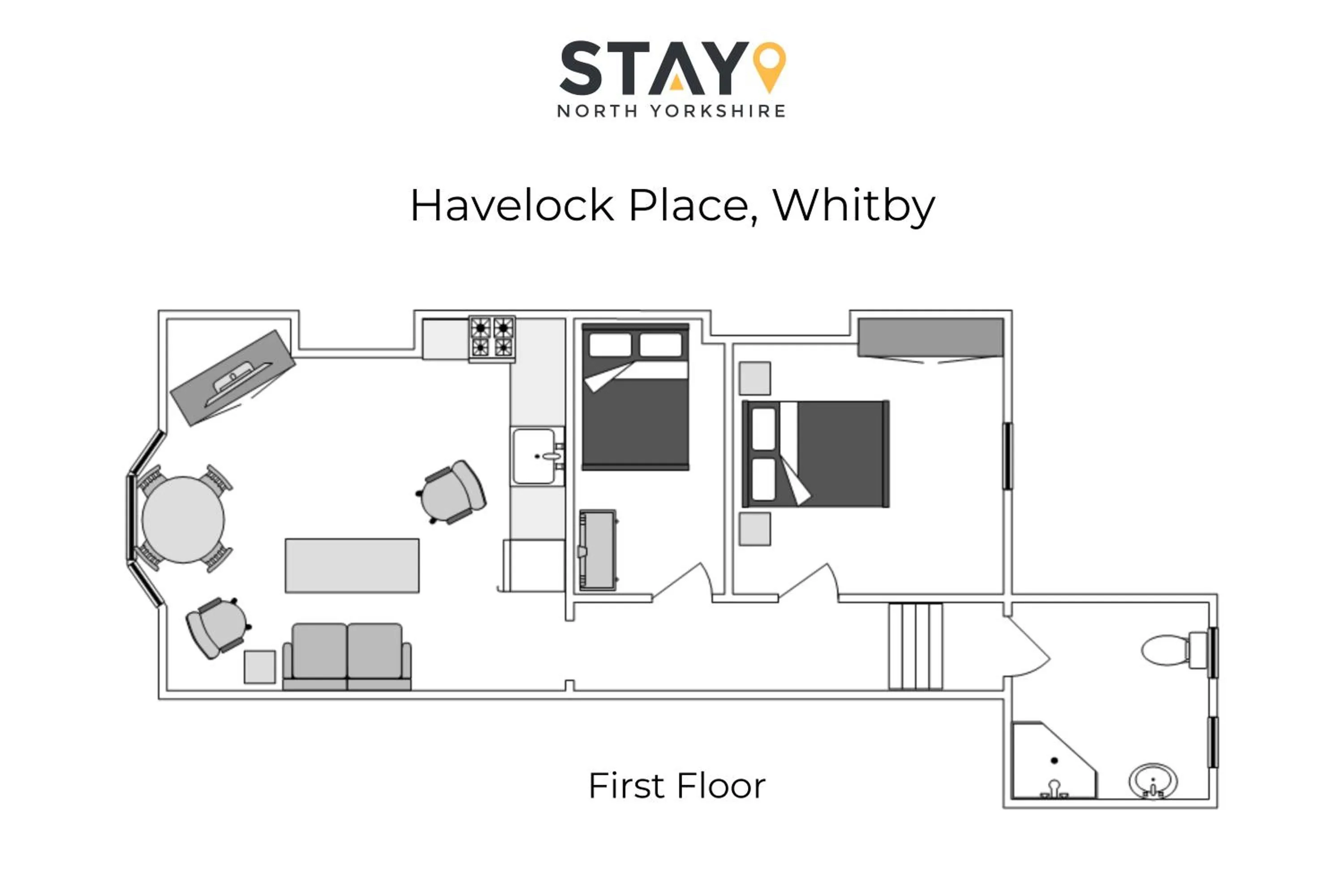 Floor plan in Host & Stay - Havelock Place Apartment