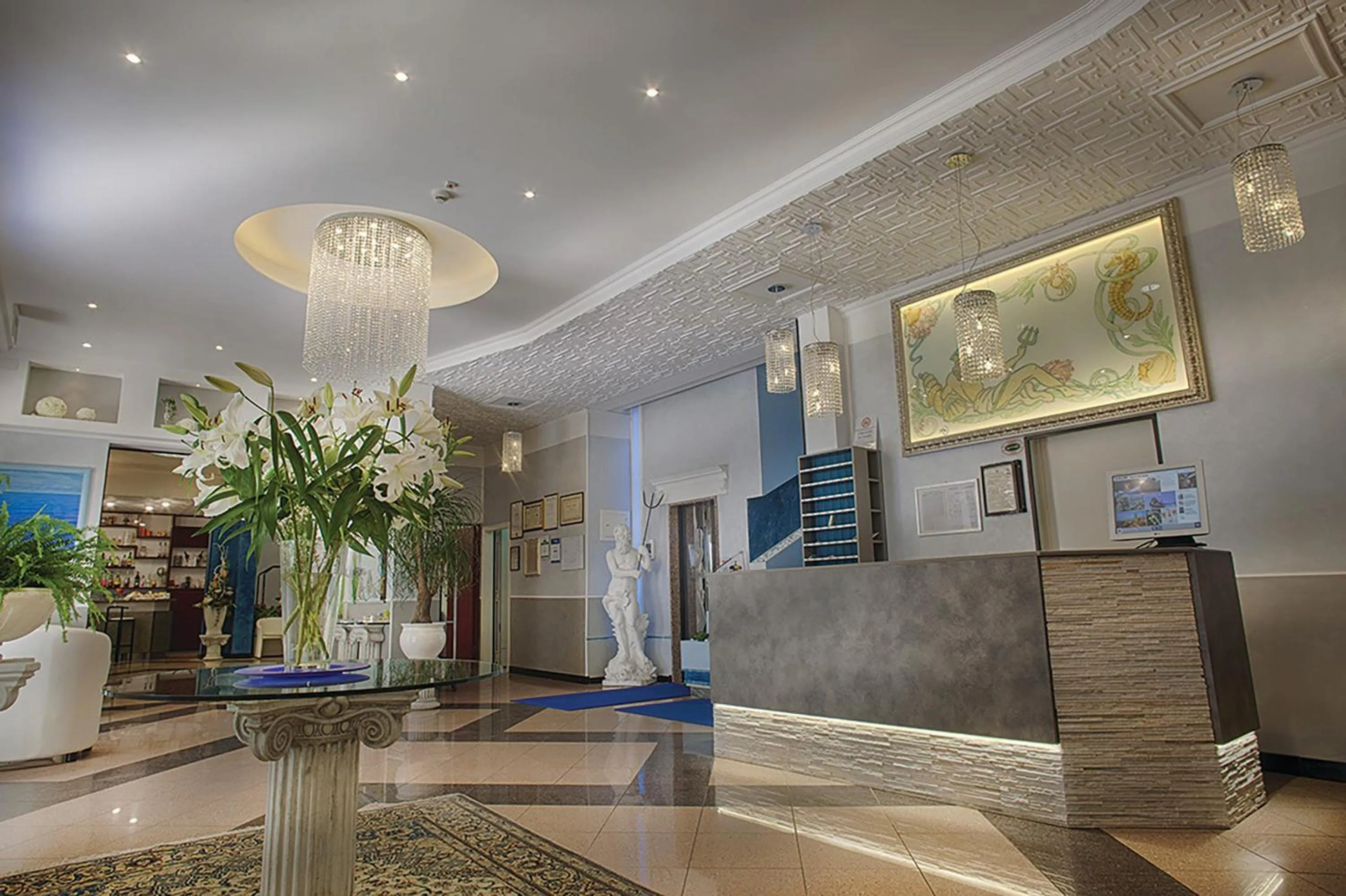 Lobby or reception in Hotel Nettuno