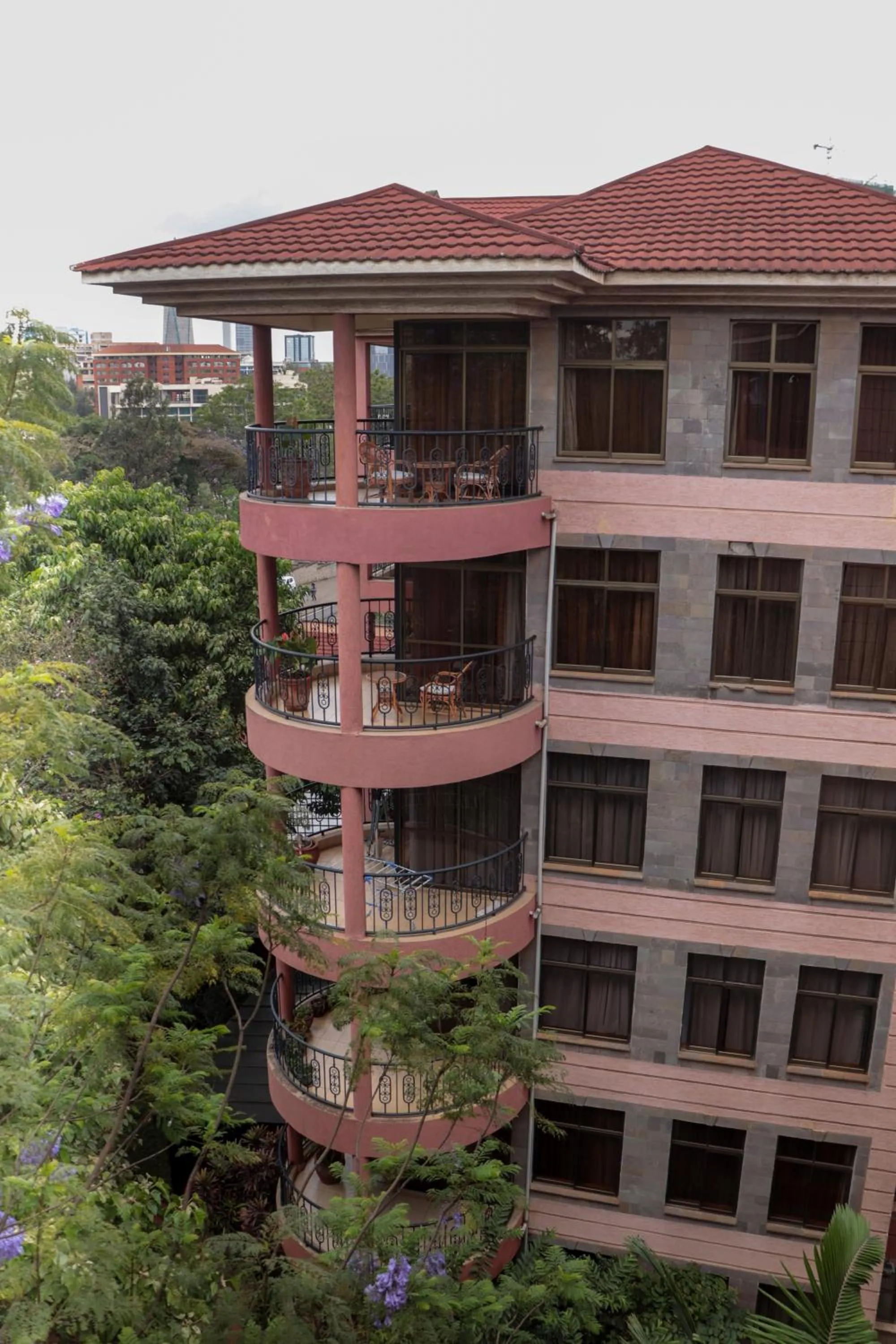 Garden view in GemSuites Serviced Apartments State House