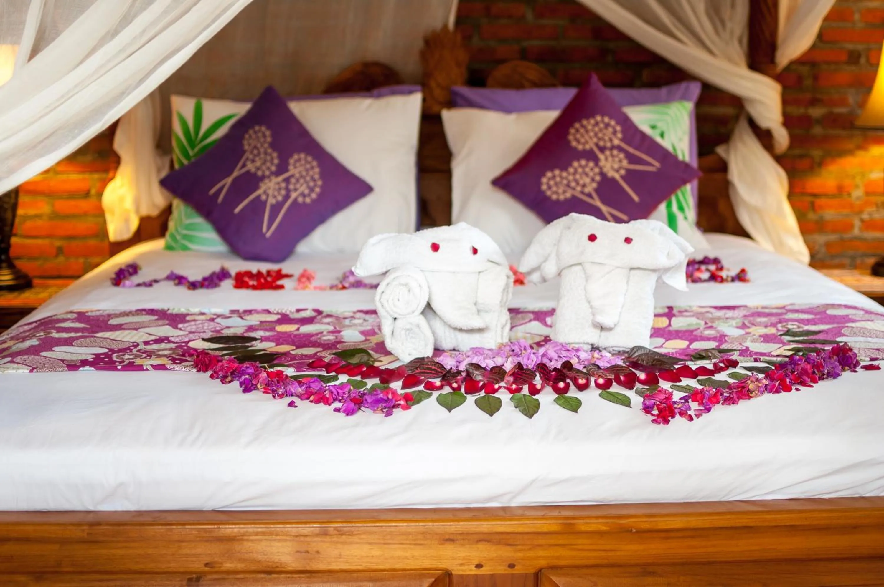 Bed in Taman Rahasia Tropical Sanctuary and Spa