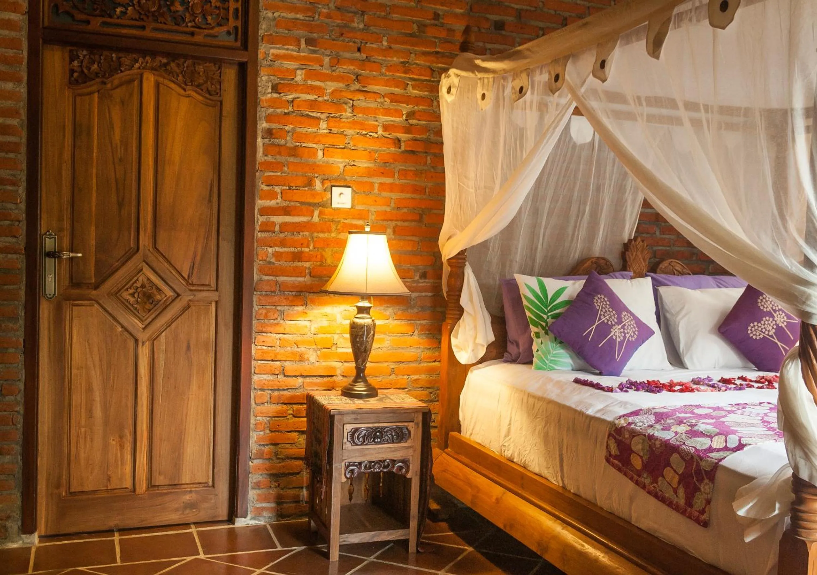 Bed in Taman Rahasia Tropical Sanctuary and Spa