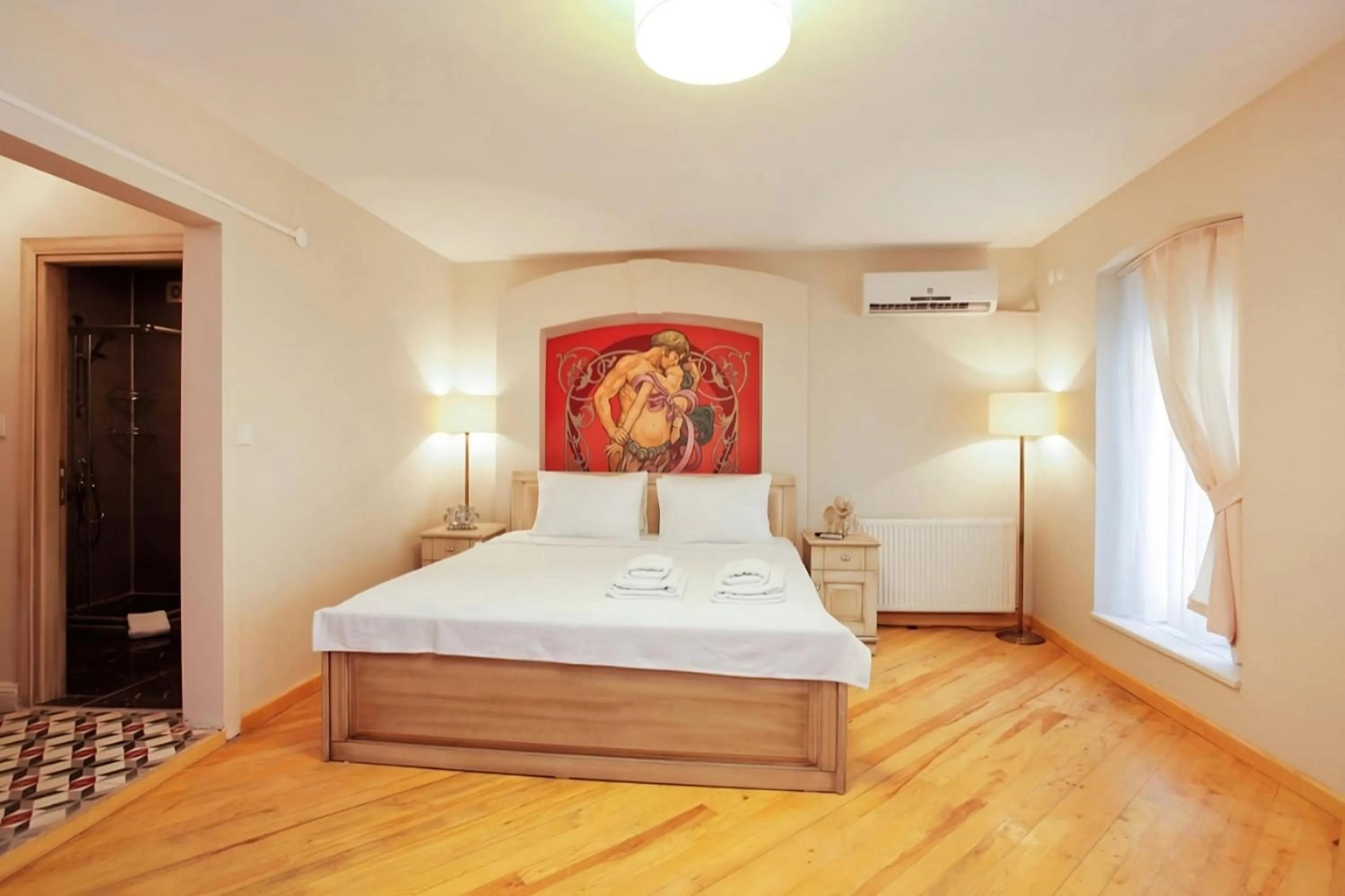 Decorative detail, Bed in The Loft Istanbul