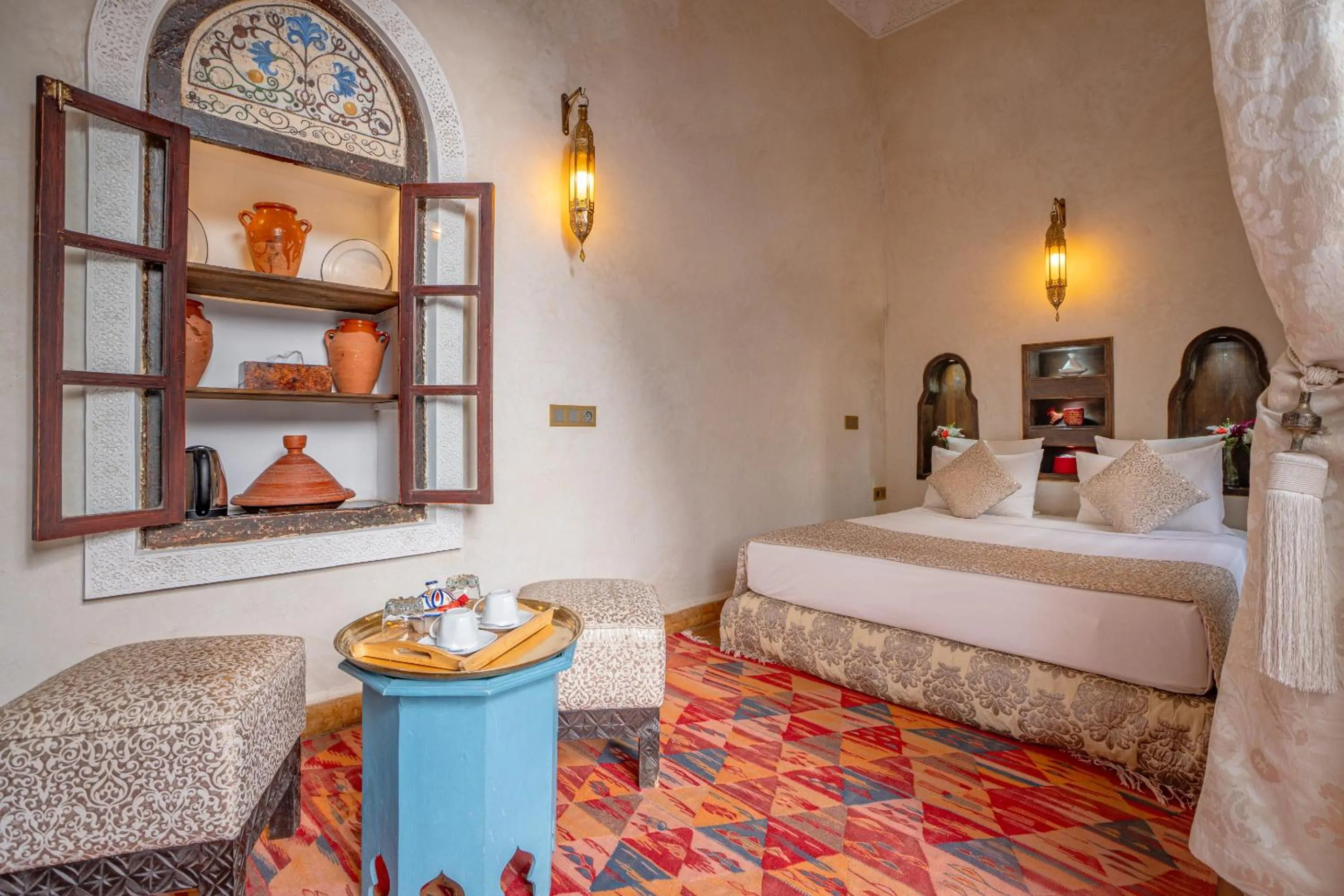 Bedroom, Bed in Riad Khalifa