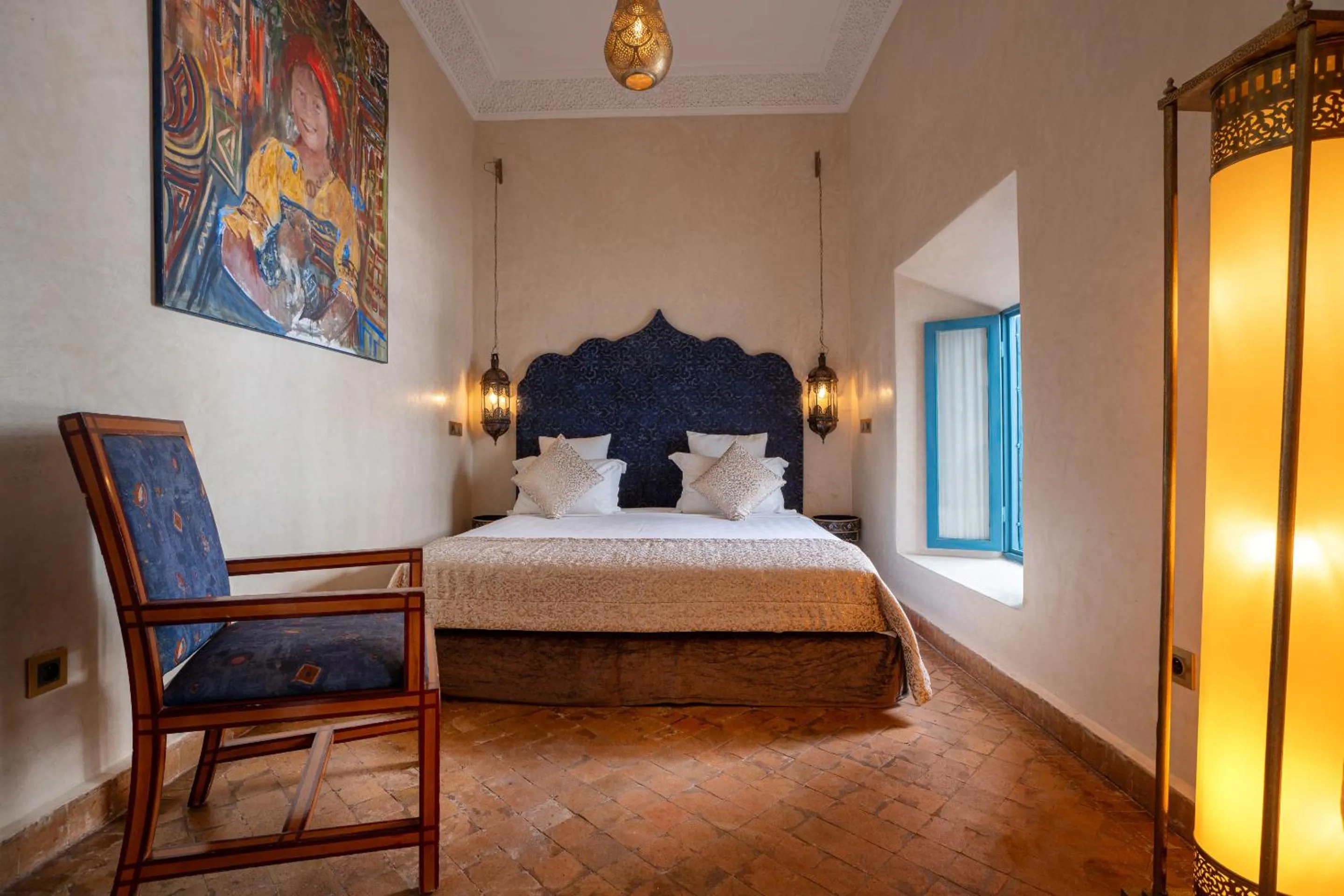 Bedroom, Bed in Riad Khalifa