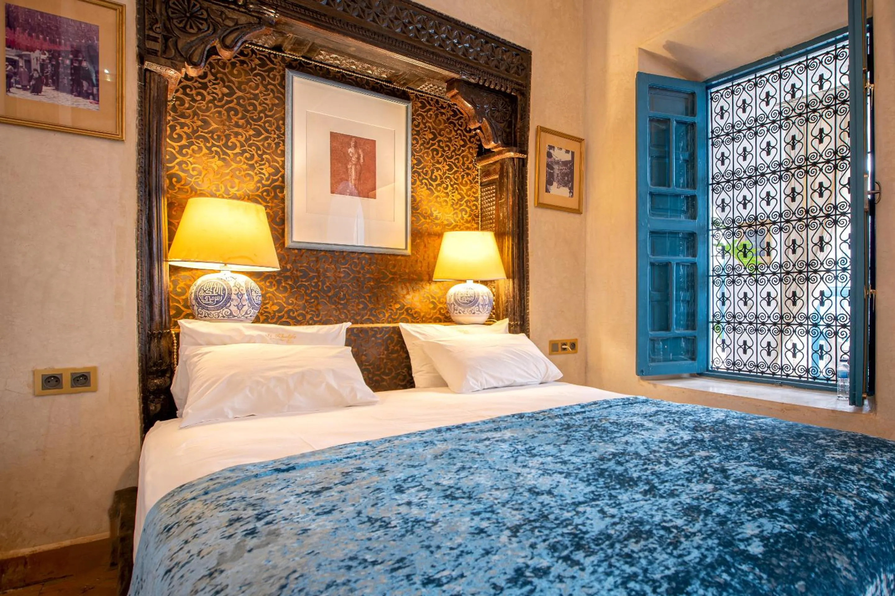 Bedroom, Bed in Riad Khalifa