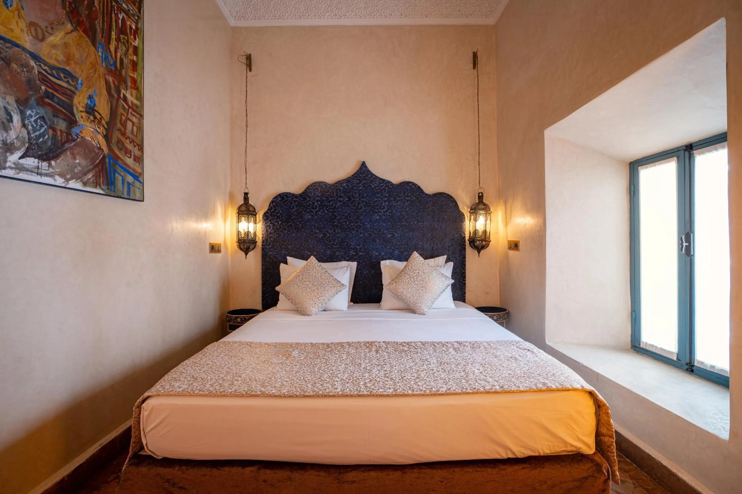 Bedroom, Bed in Riad Khalifa