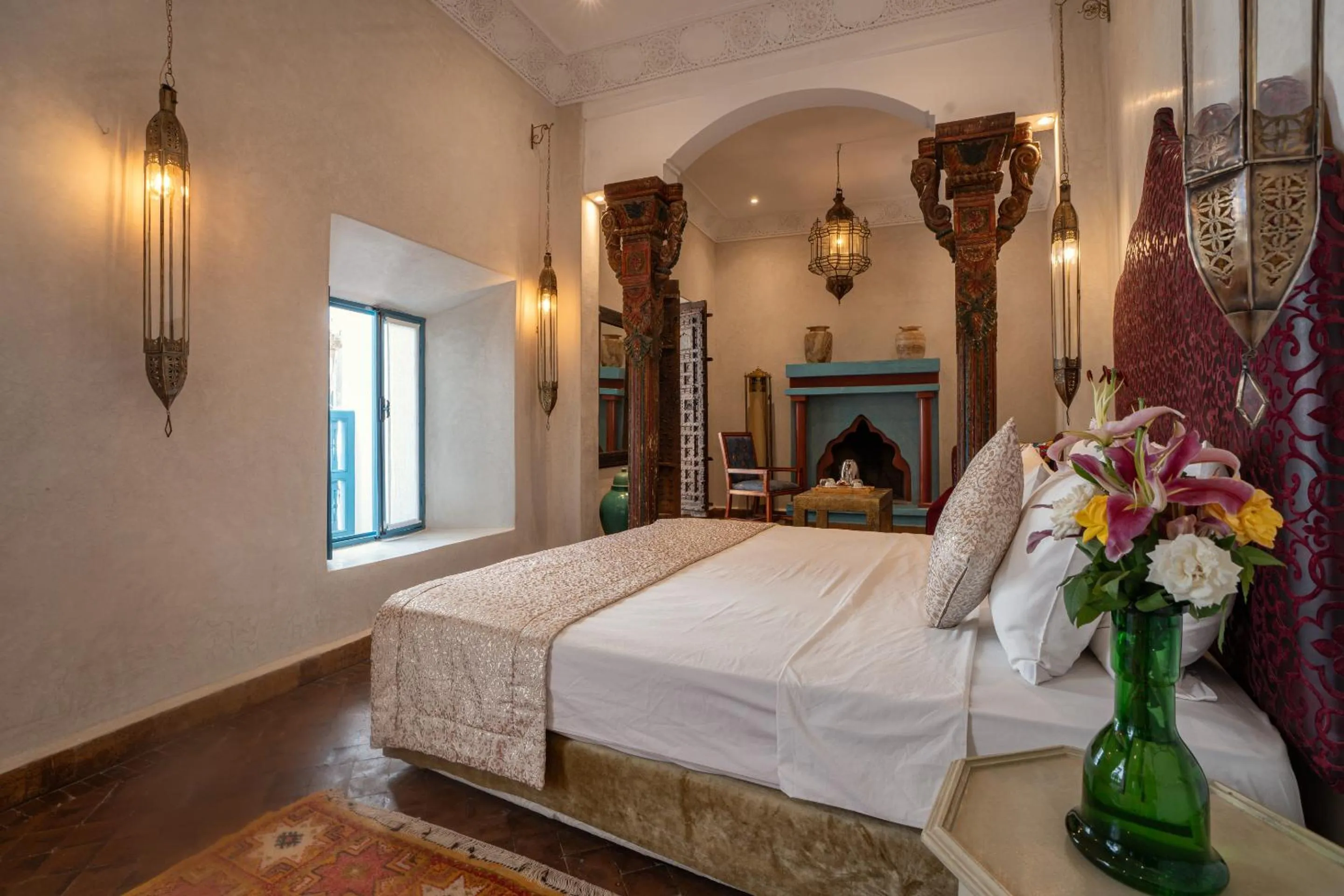 Bedroom, Bed in Riad Khalifa