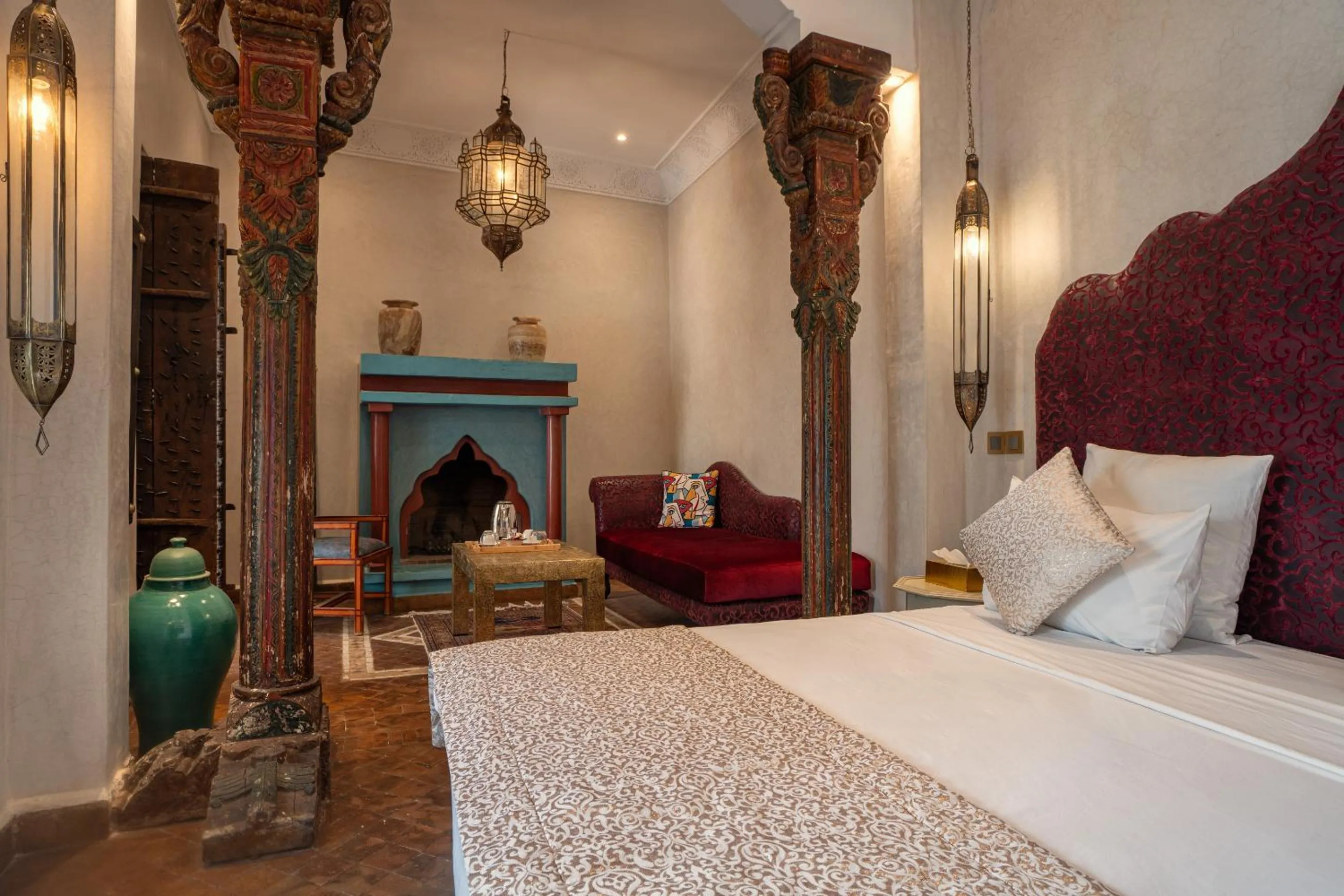 Bedroom, Bed in Riad Khalifa