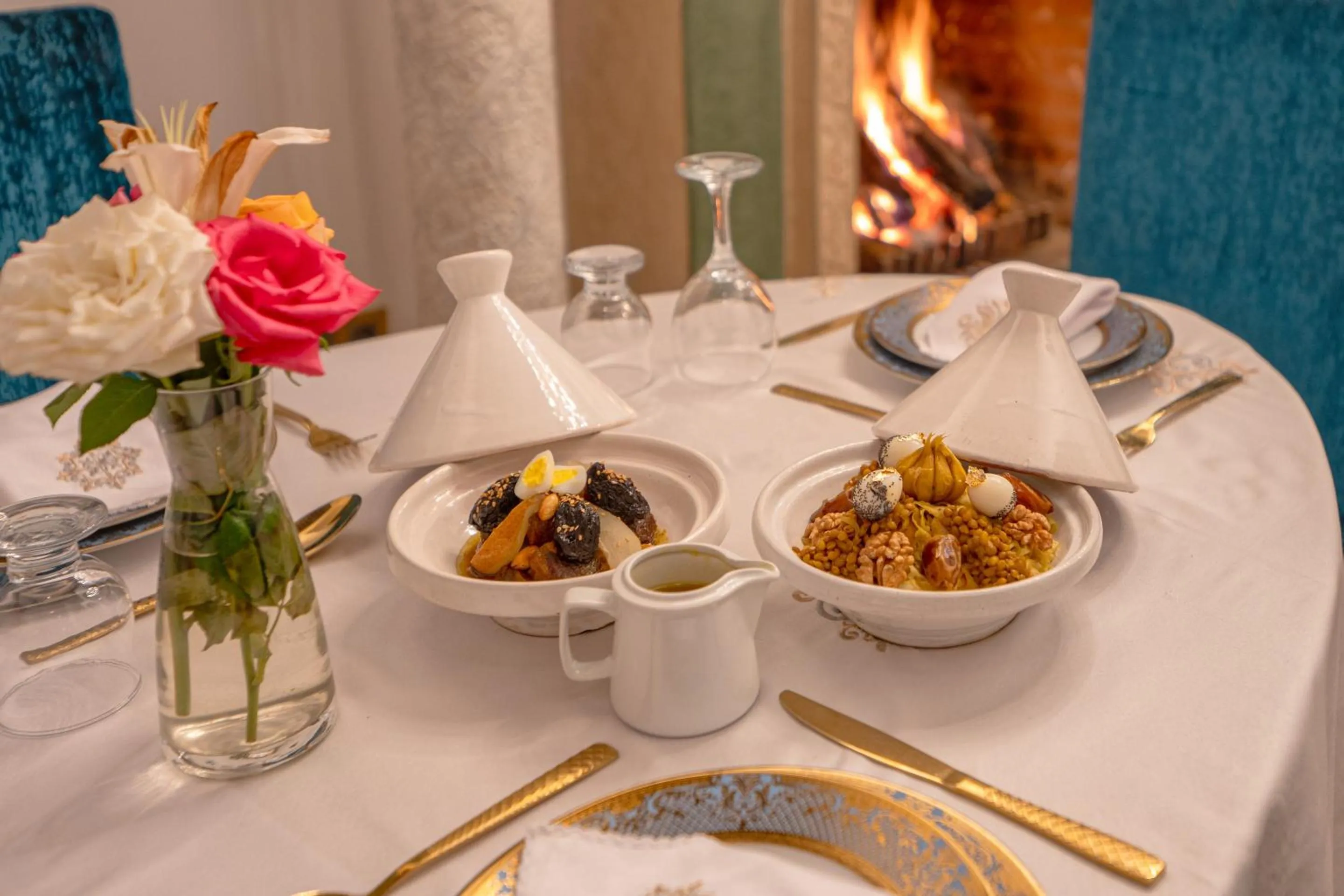 Dining area in Riad Khalifa