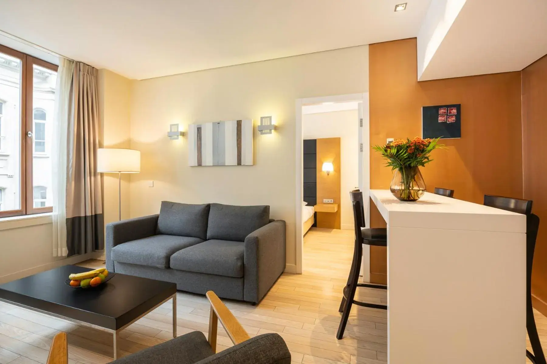 Living room in B-aparthotel Grand Place Living room in B-aparthotel Grand Place