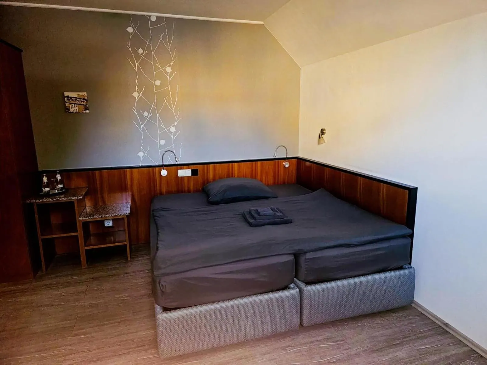 Bed in Hotel Sonnenschein