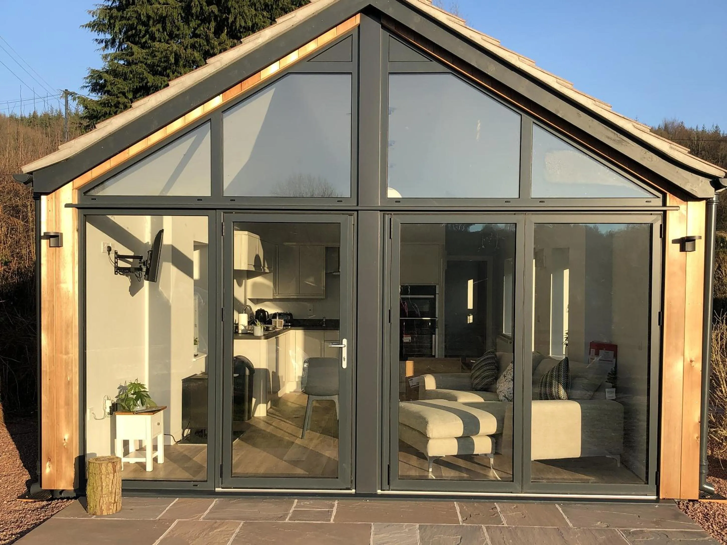 Property building in Welsh Marches at Upper Glyn Farm