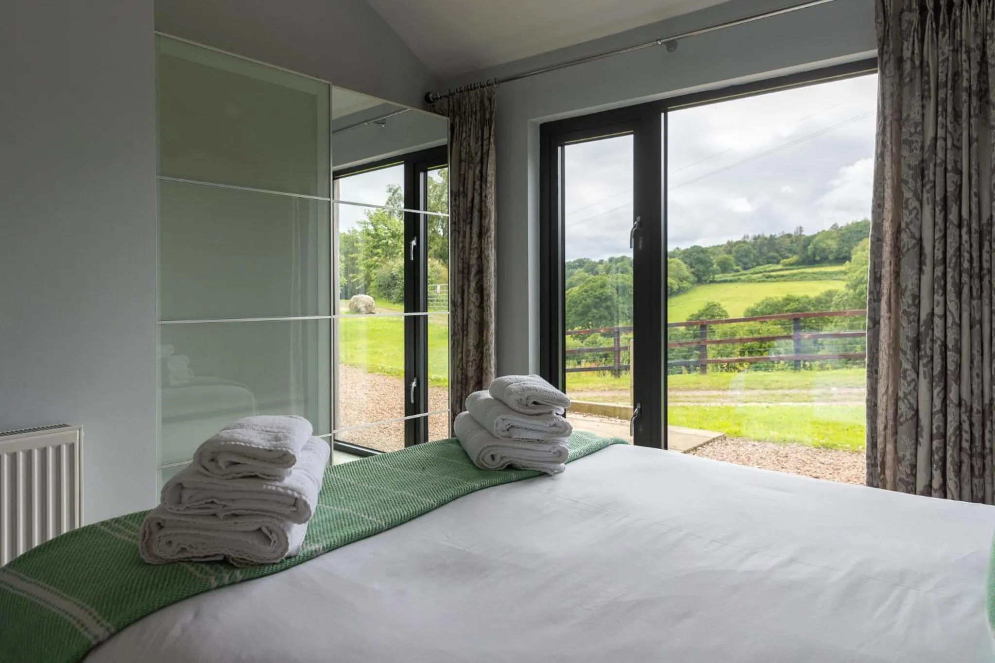 Bedroom, Bed in Welsh Marches at Upper Glyn Farm