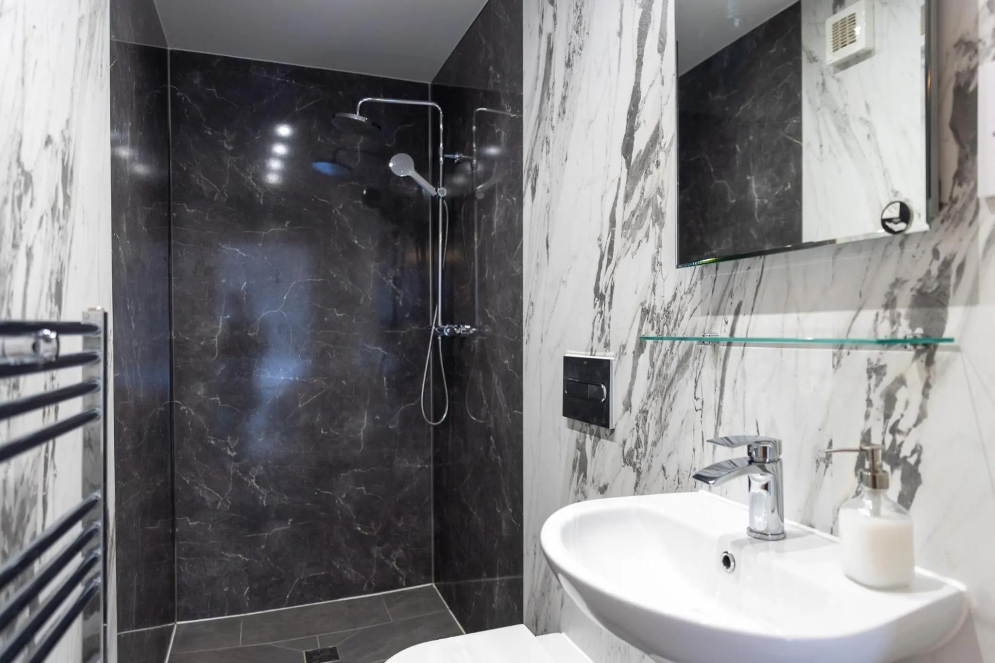Bathroom in Welsh Marches at Upper Glyn Farm