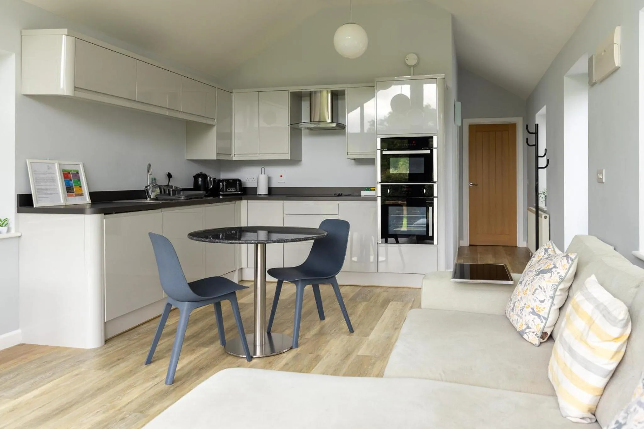 kitchen in Welsh Marches at Upper Glyn Farm