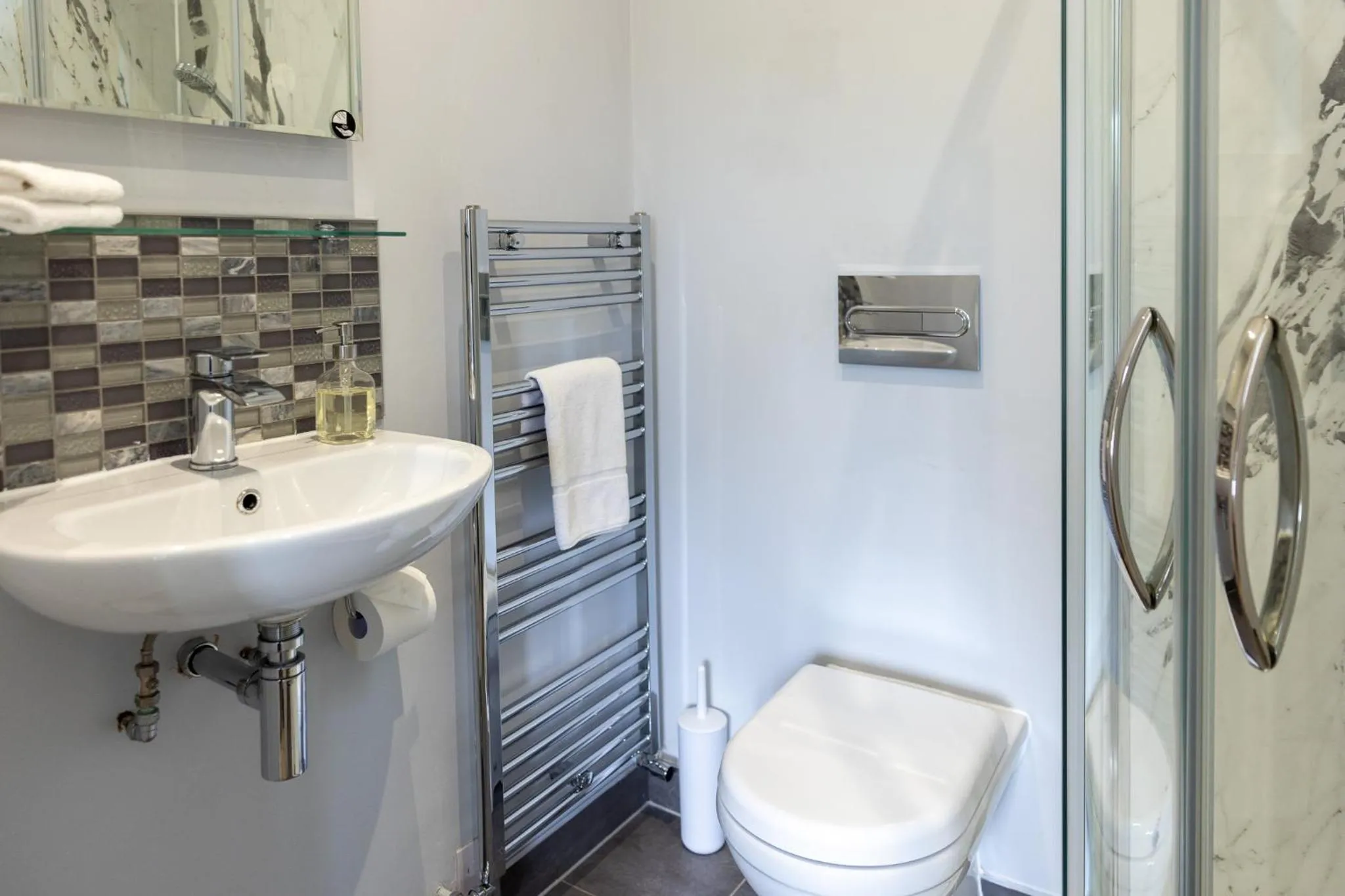 Bathroom in Welsh Marches at Upper Glyn Farm