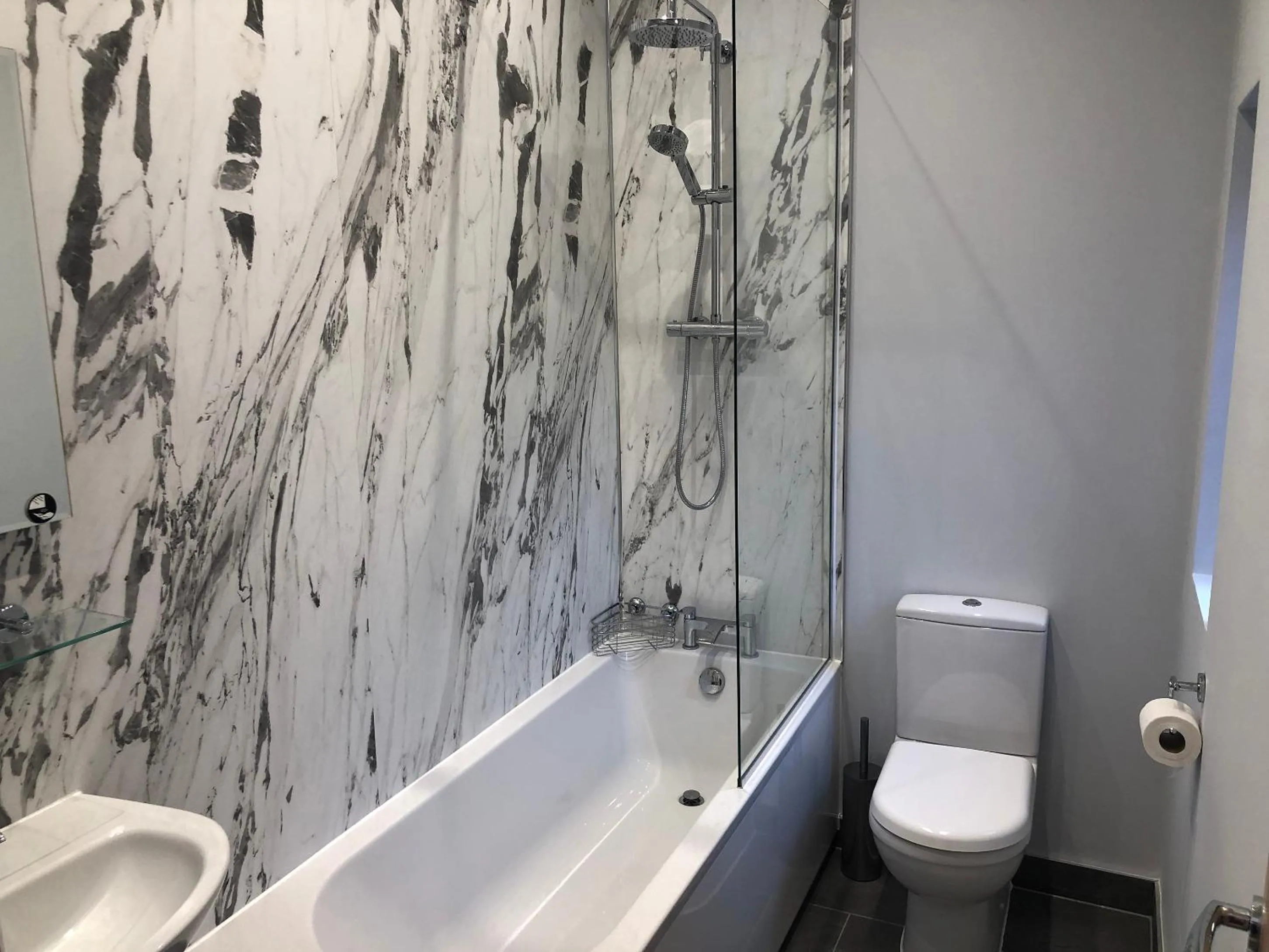 Bathroom in Welsh Marches at Upper Glyn Farm