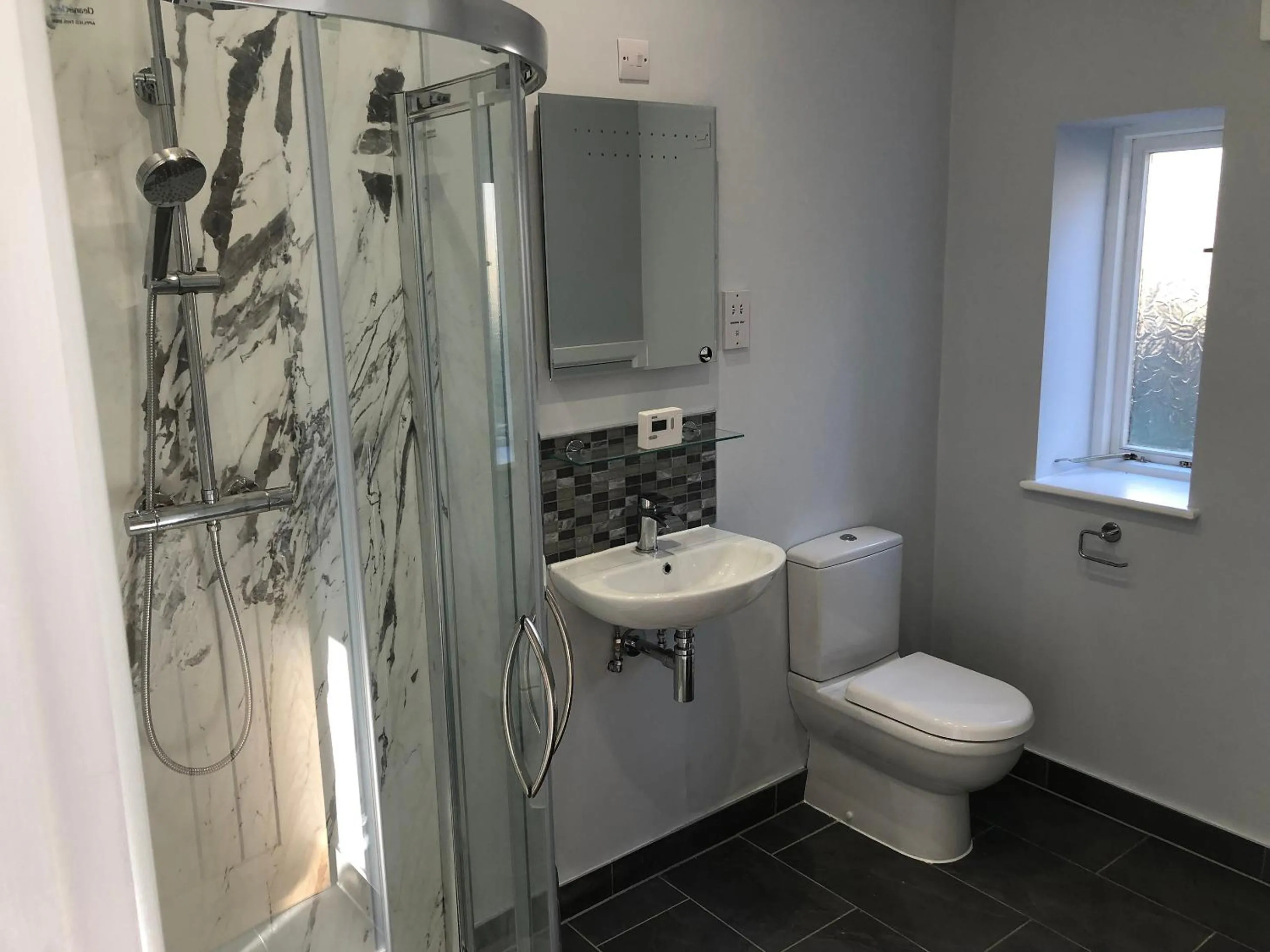 Bathroom in Welsh Marches at Upper Glyn Farm