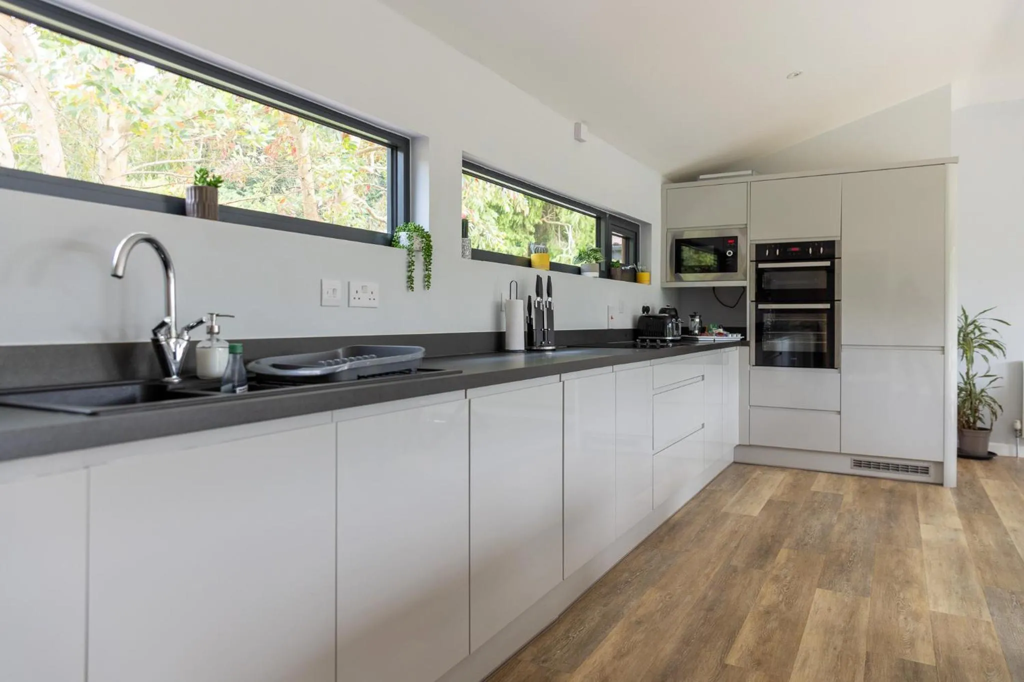kitchen in Welsh Marches at Upper Glyn Farm