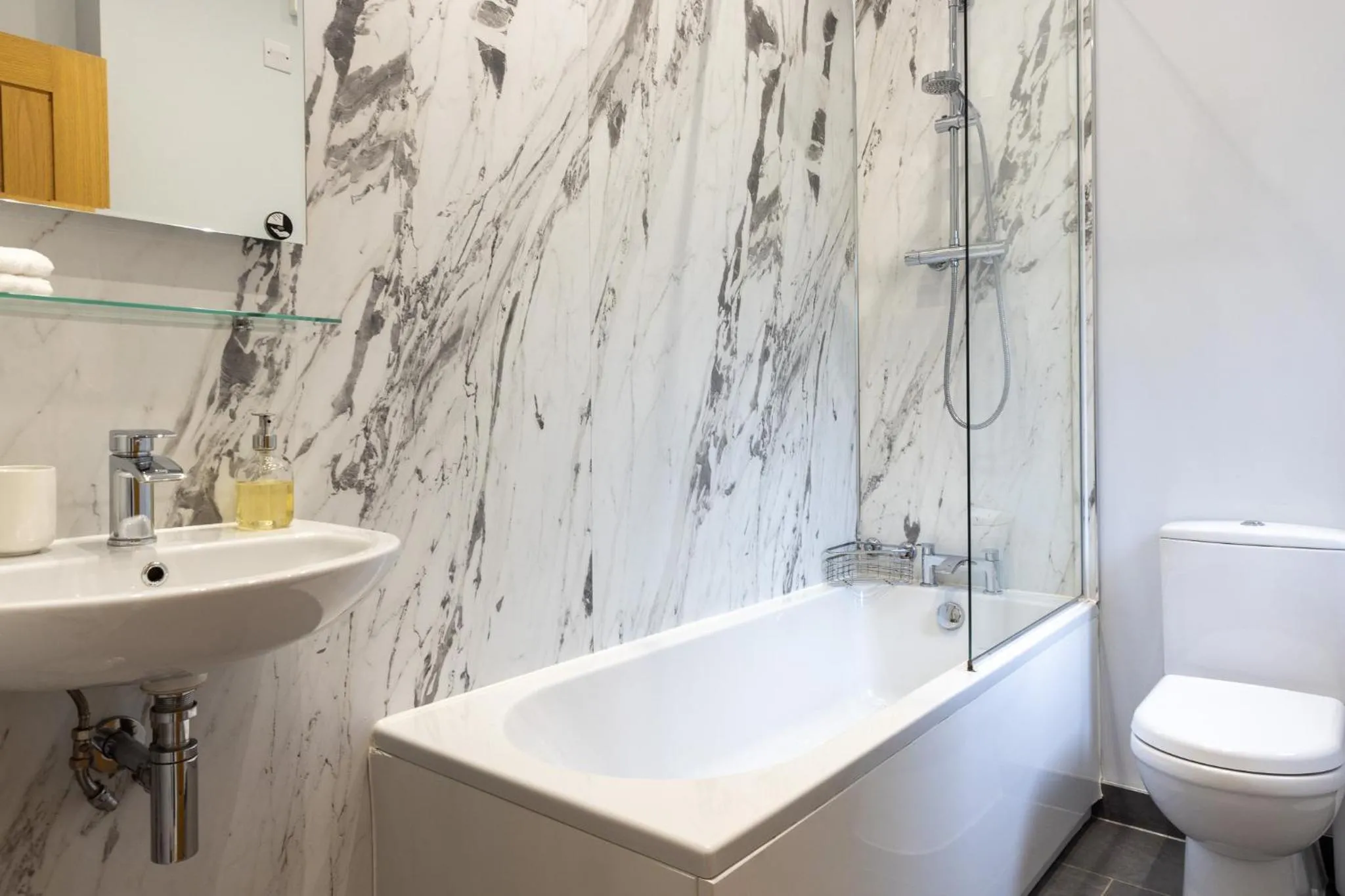 Bathroom in Welsh Marches at Upper Glyn Farm