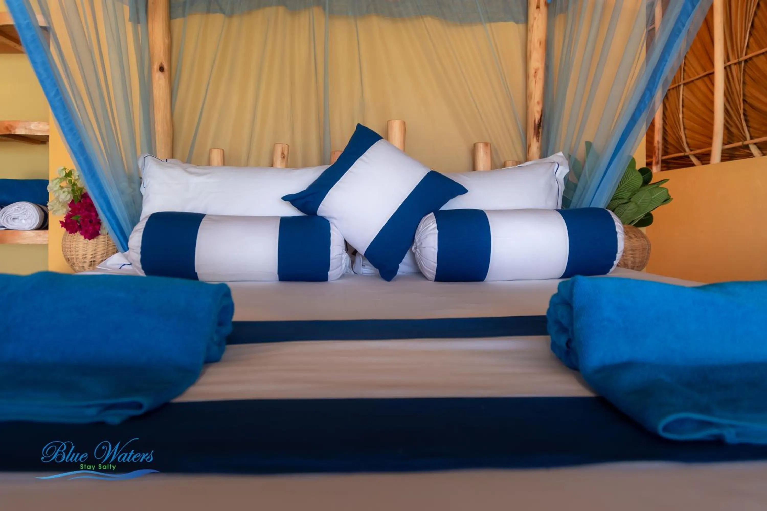 Bed in Blue Waters