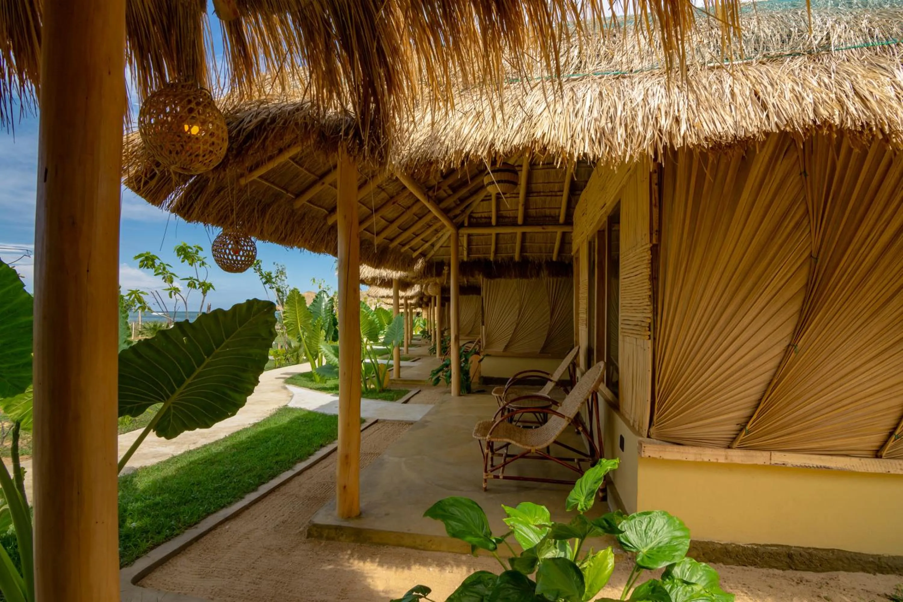 Eco Luxury Double Cabana With Sea View in Blue Waters