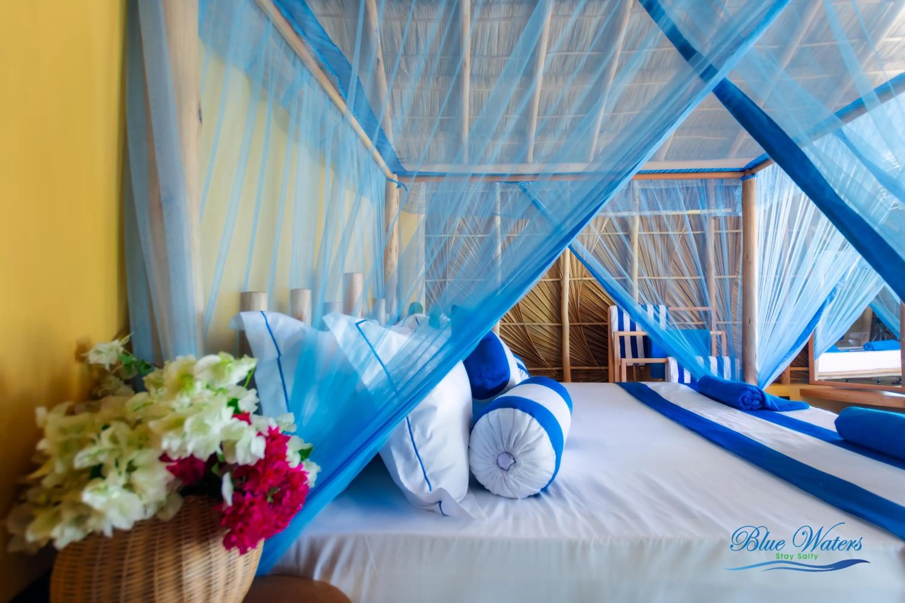Bed in Blue Waters