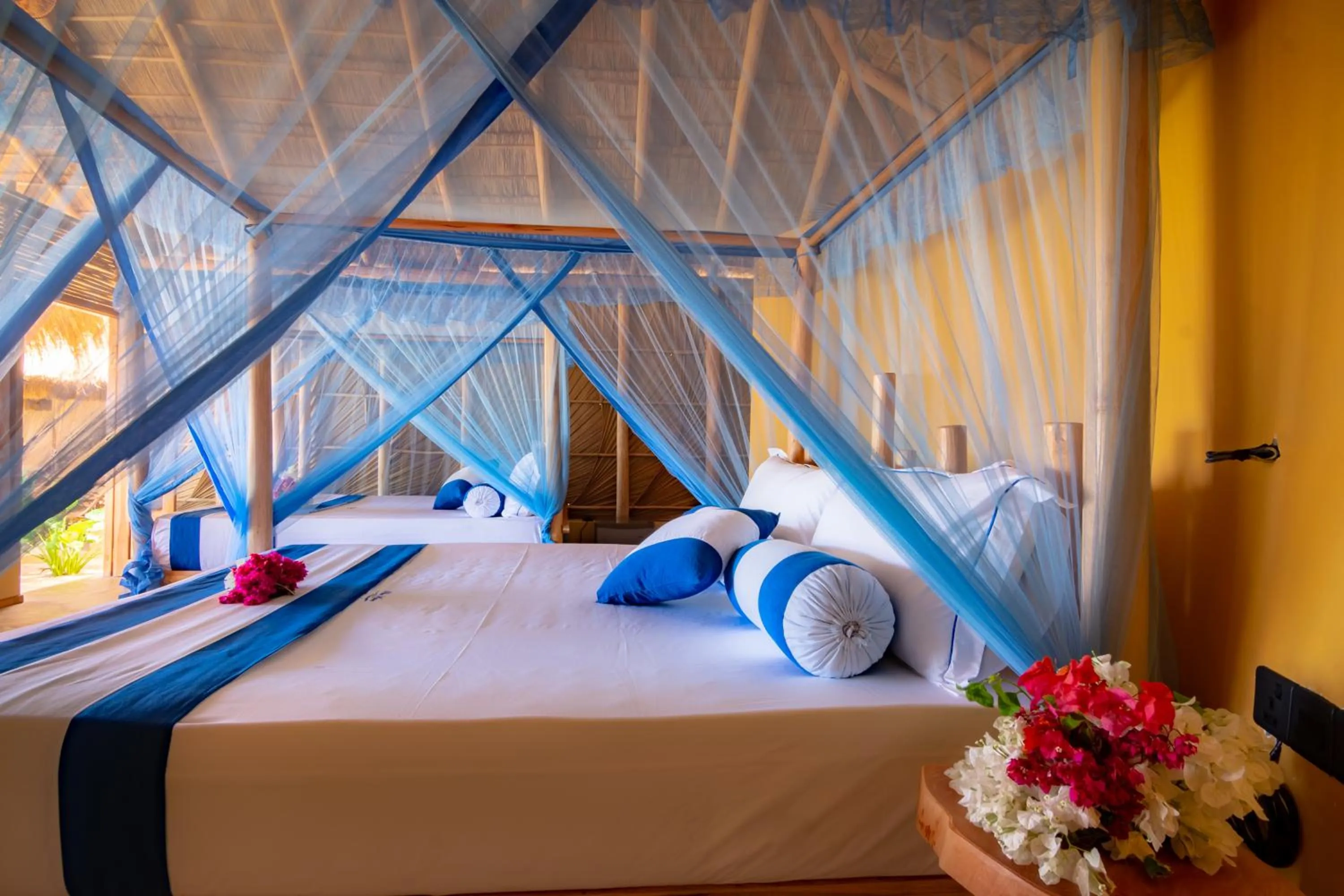 Bed in Blue Waters