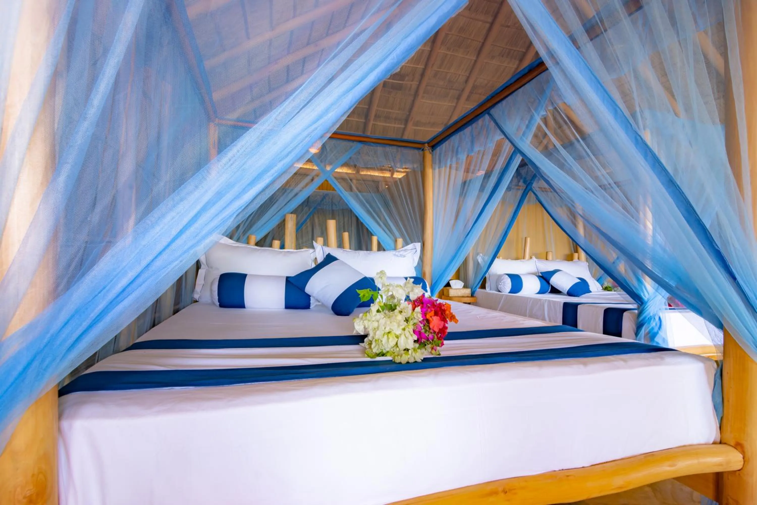 Bed in Blue Waters