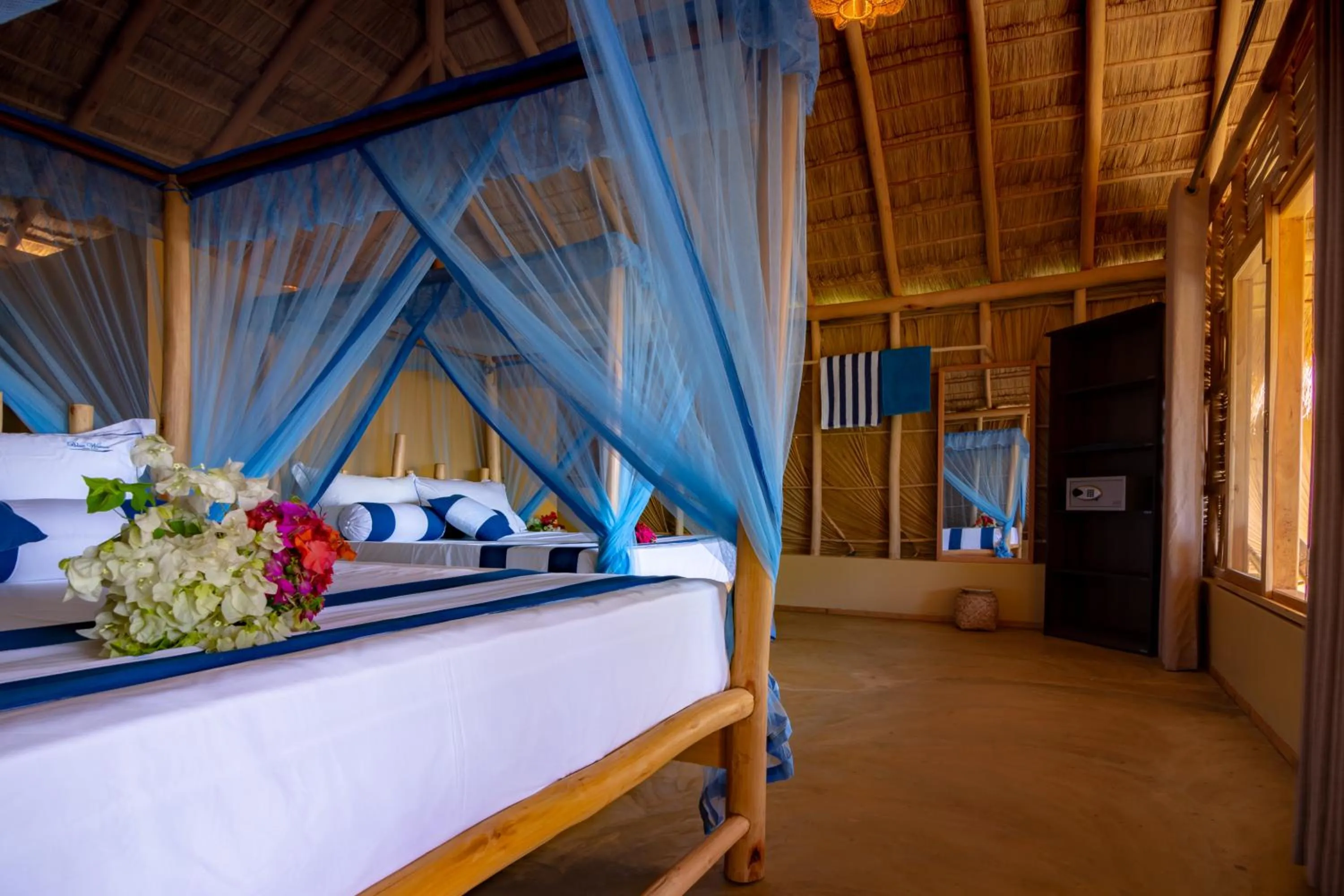 Bed in Blue Waters
