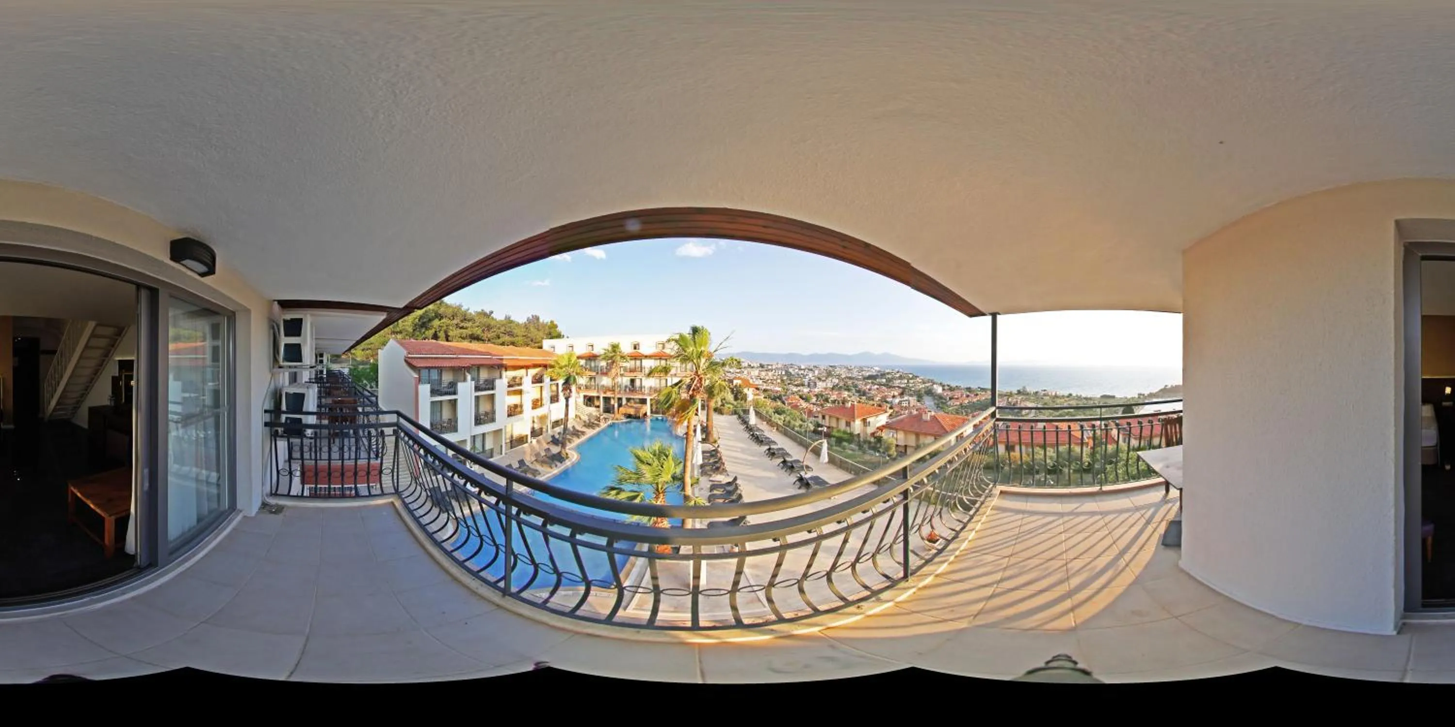 Pool view in Neopol Hotel