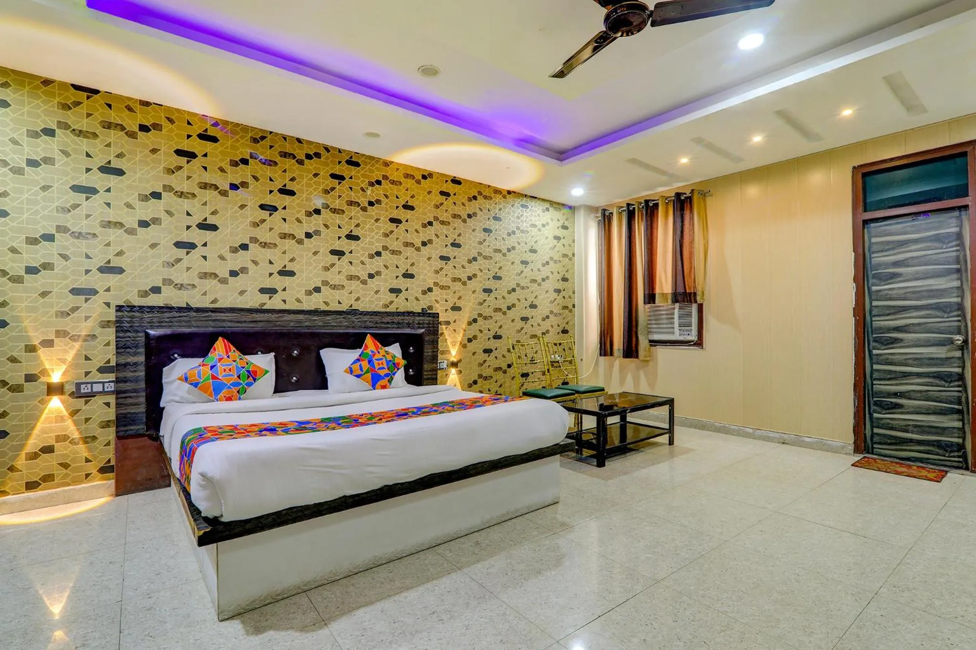 Bed in FabHotel Gold Galaxy