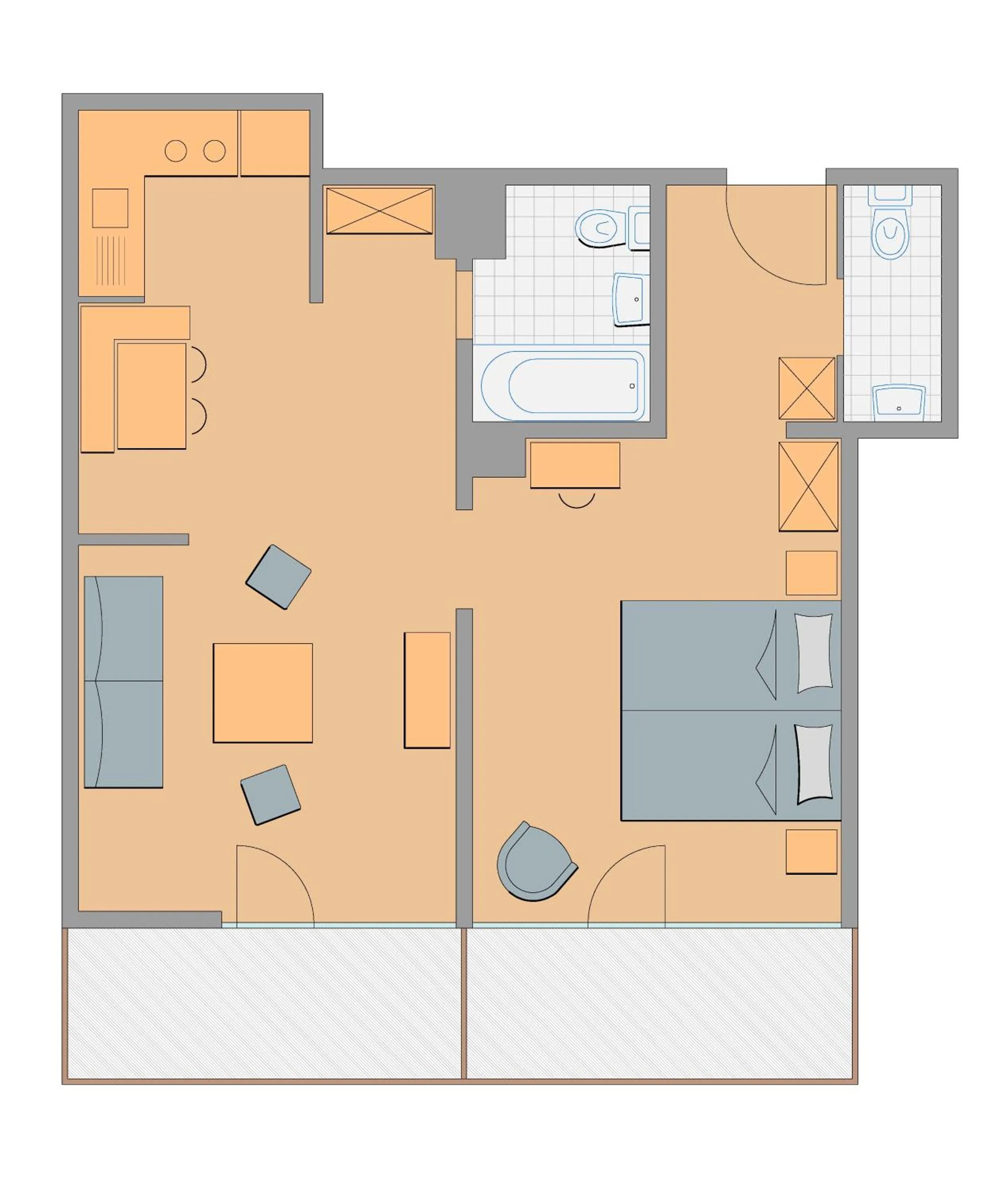 Floor plan in Hotel Cabana