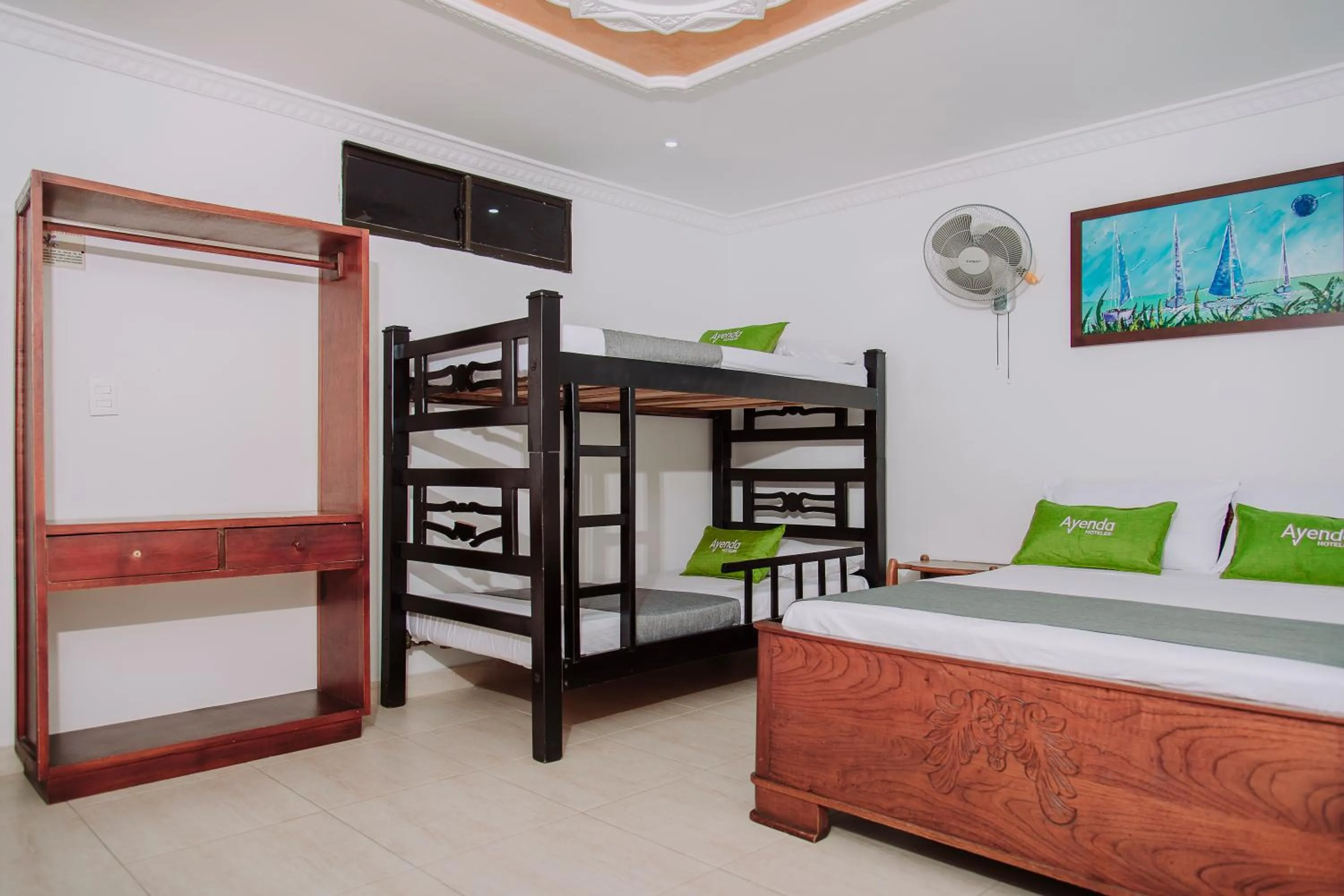 Bed in Hotel Colon Rodadero