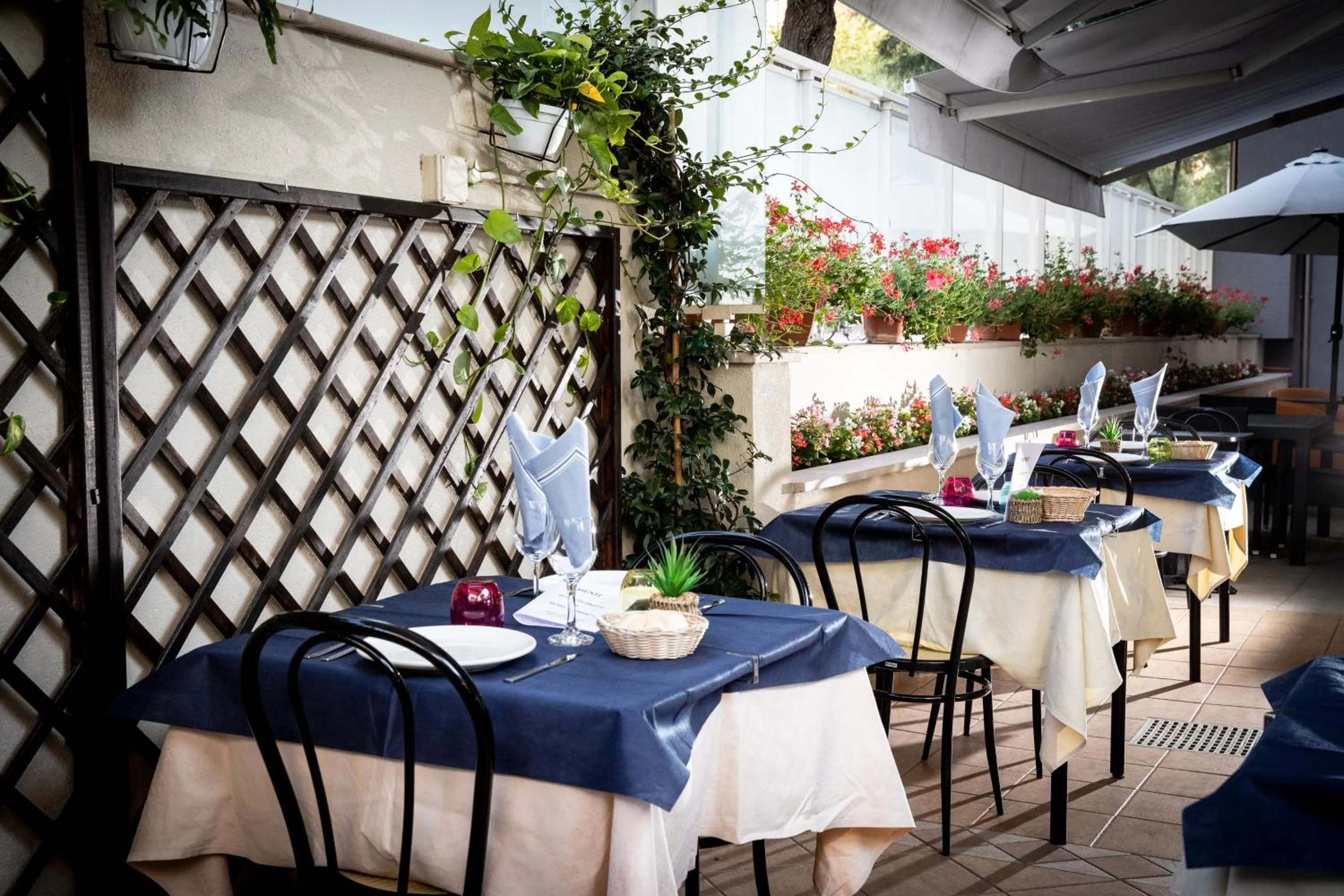 Patio in Amadei Hotel Figaro & Apartments
