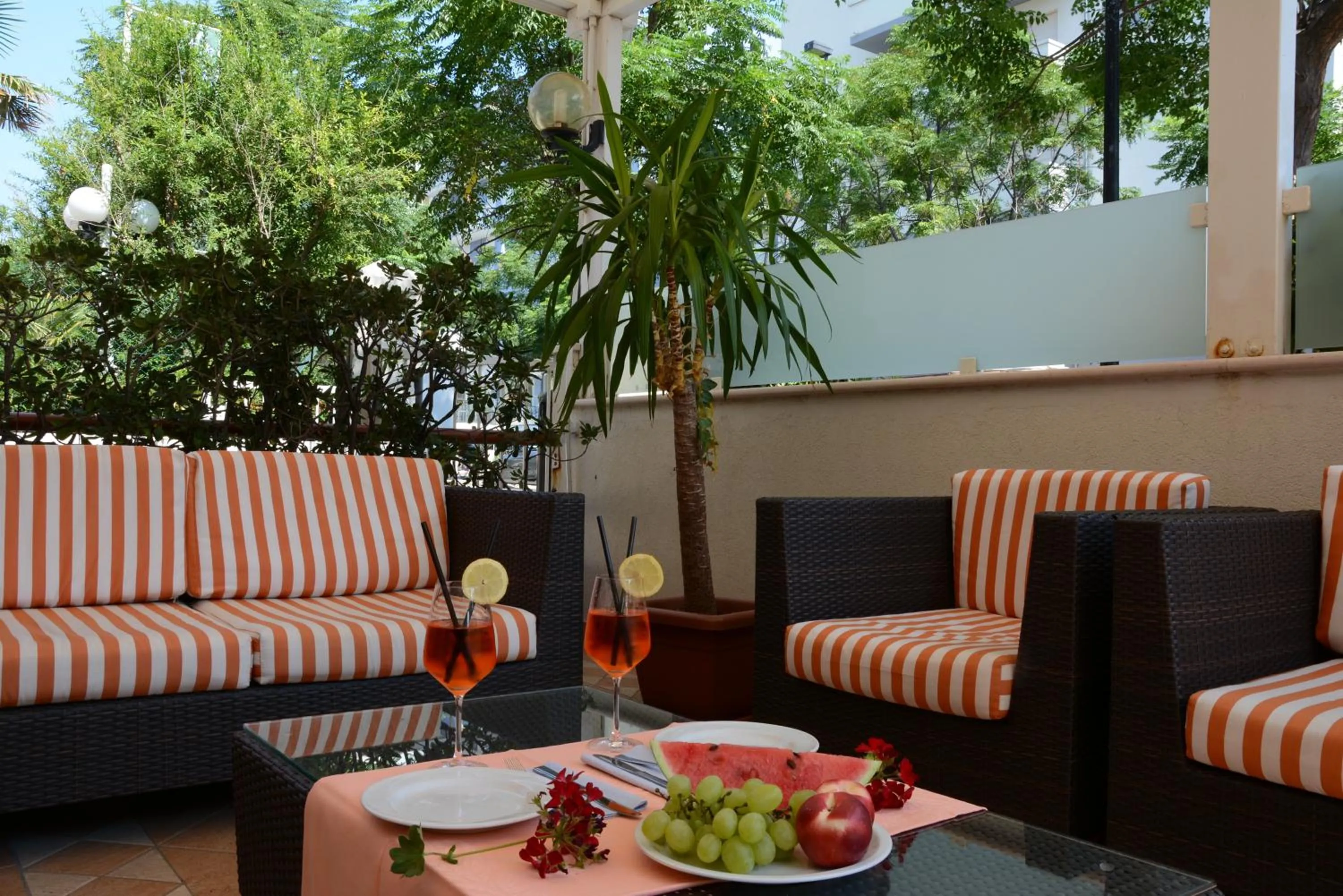 Patio in Amadei Hotel Figaro & Apartments