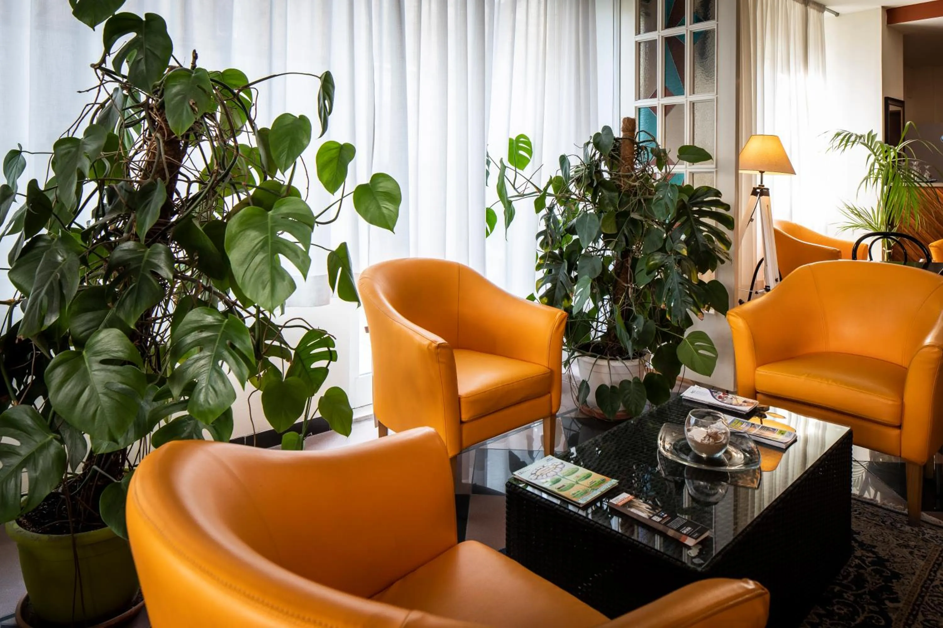 Communal lounge/ TV room in Amadei Hotel Figaro & Apartments