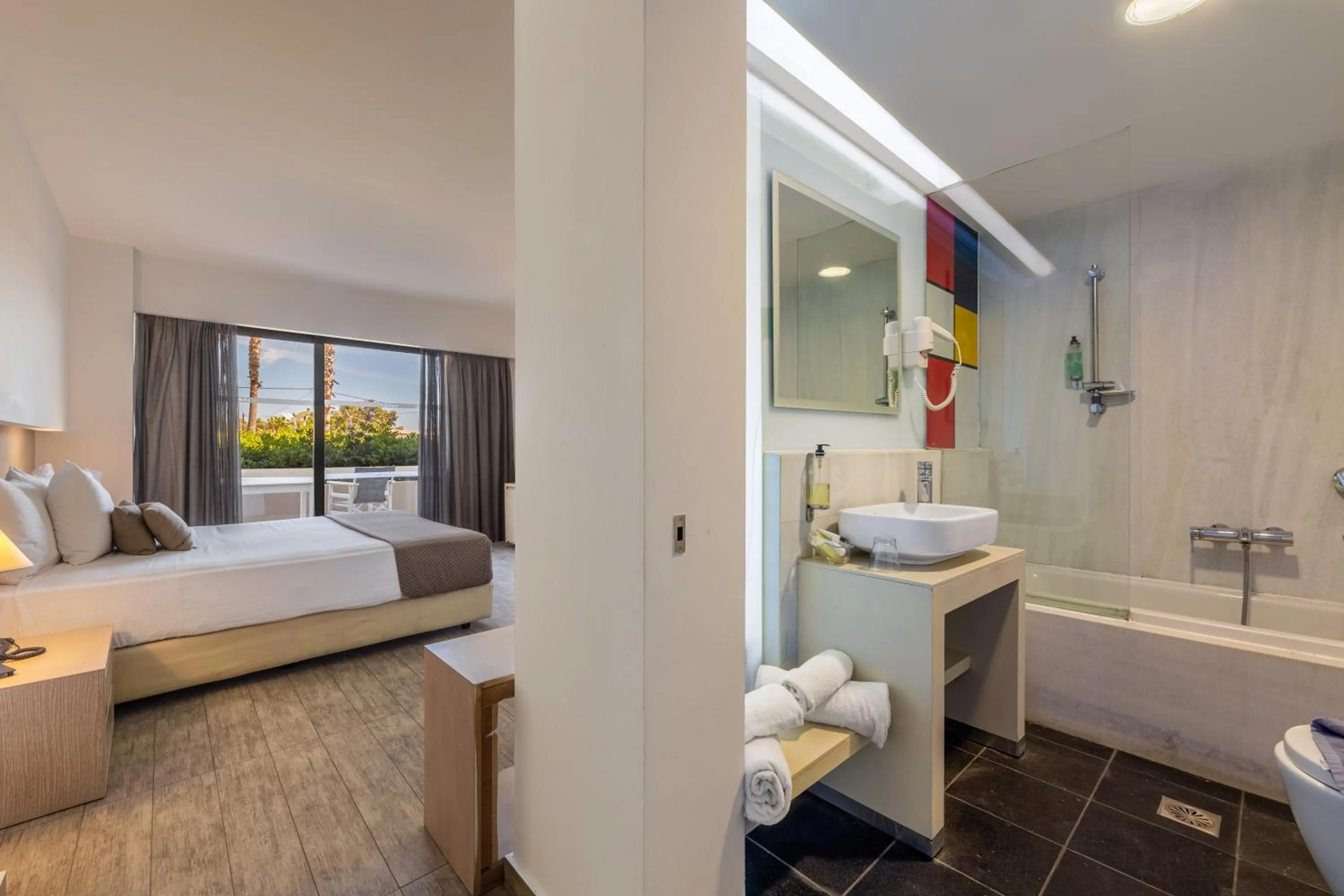 Bedroom, Bed in Akti Palace Hotel