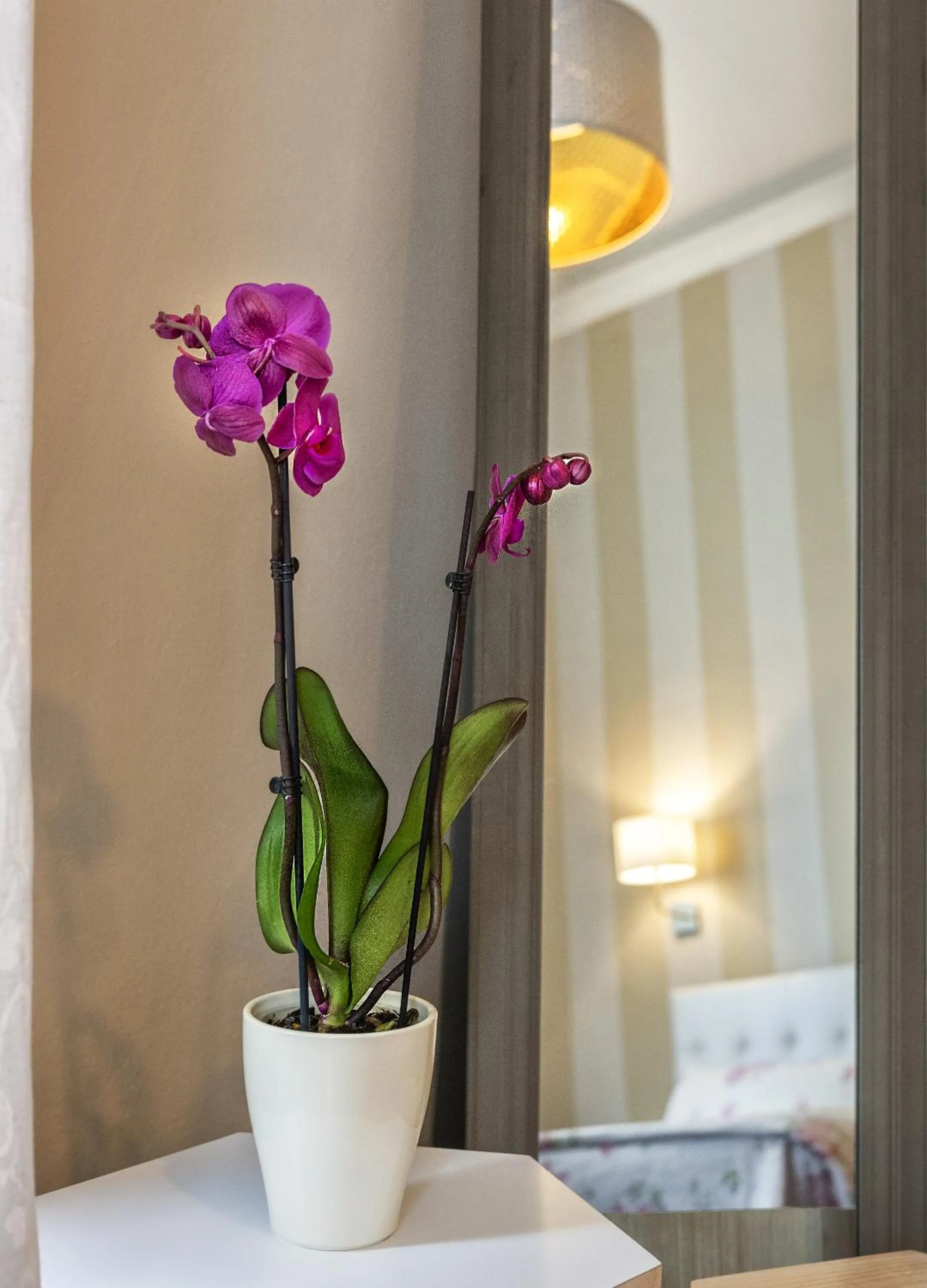 Decorative detail, Bed in Villa Ricci Suites