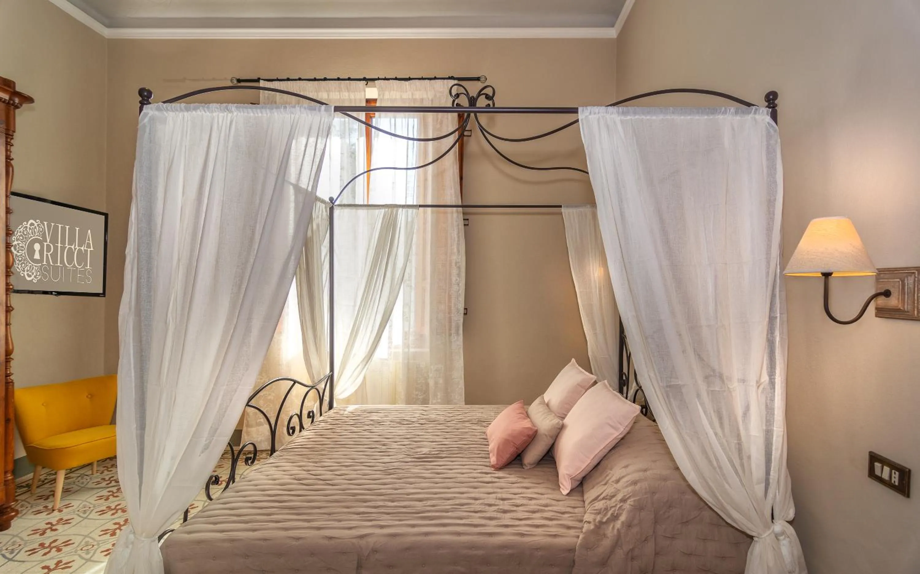 Photo of the whole room, Bed in Villa Ricci Suites