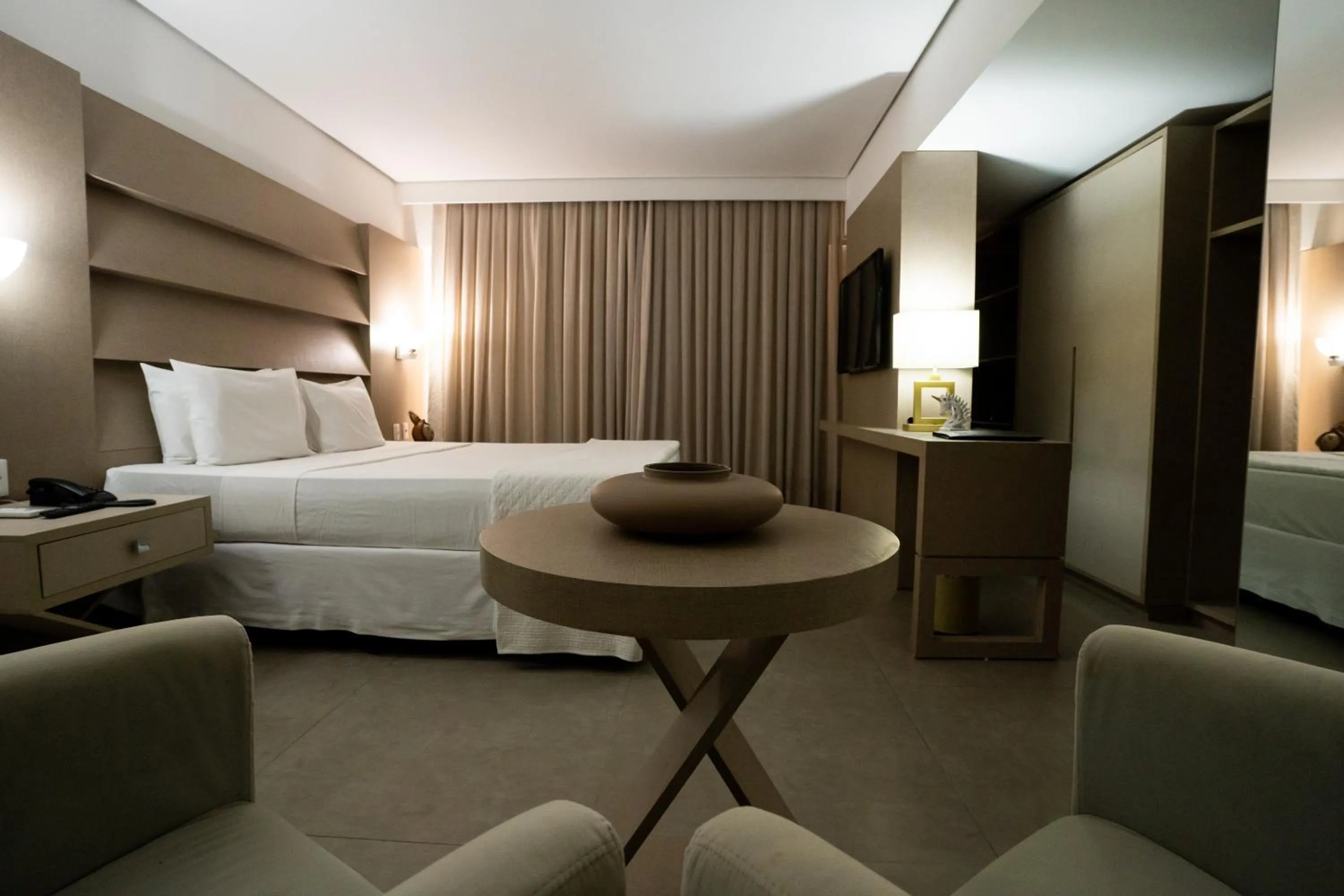 Property building, Bed in Hotel Cabo Branco Atlântico